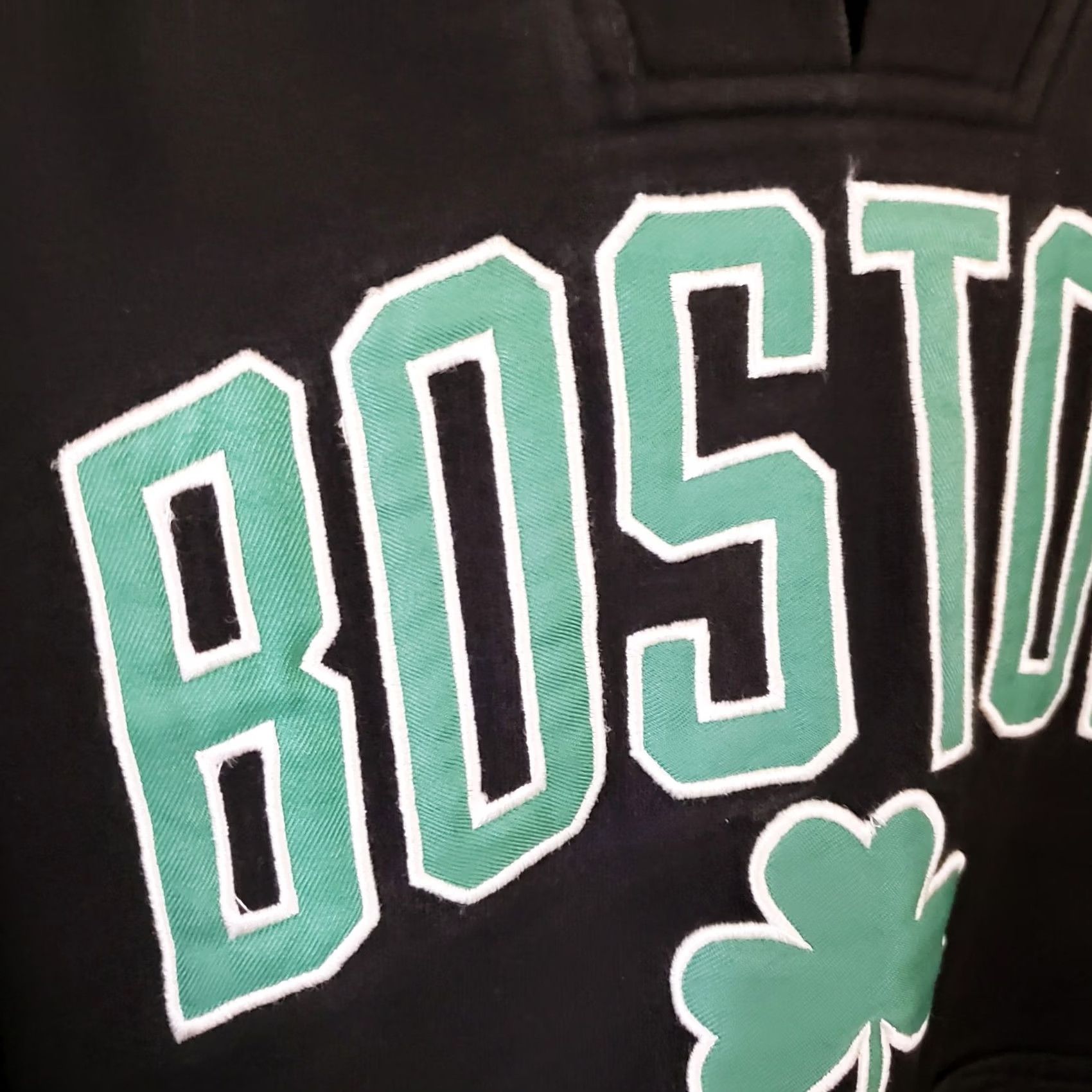 Vintage VINTAGE Bay State Apparel Boston Celtics NBA Black Hoodie Sweatshirt Lace Up Mens XL Size US XL / EU 56 / 4 - 4 Thumbnail