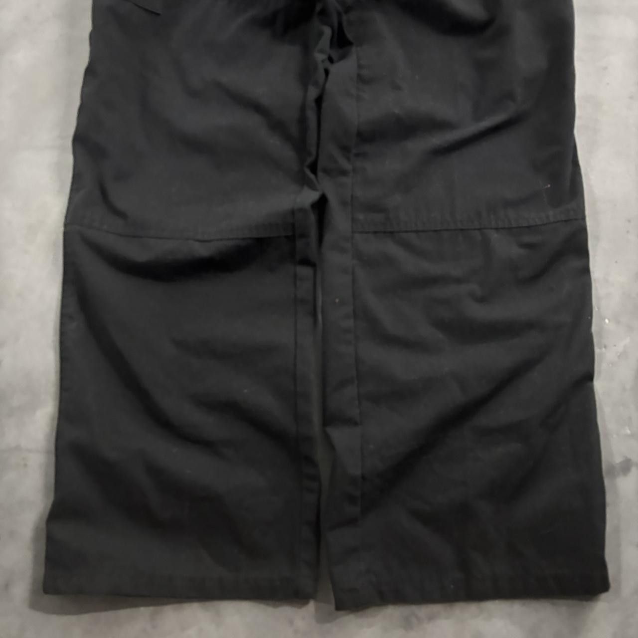 Vintage Crazy Vintage Y2K/2000s Solid Black Streetwear Workwear Cargo Pants! 30x29 Size US 30 / EU 46 - 6 Thumbnail