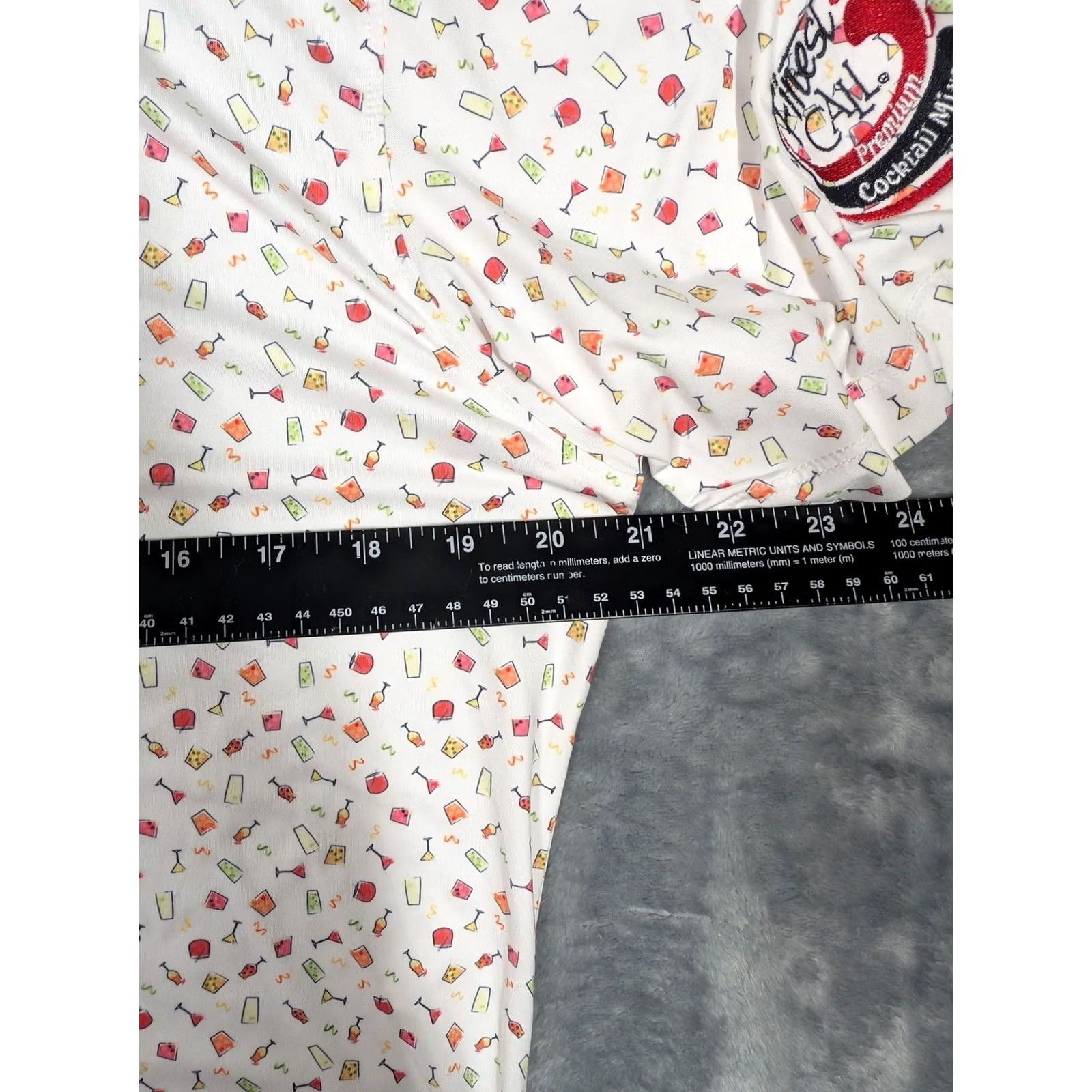 johnnie-O johnnie-O Featherweight Polo Shirt Mens Small Cocktail Print Party Golf UPF 50 Size US S / EU 44-46 / 1 - 3 Thumbnail