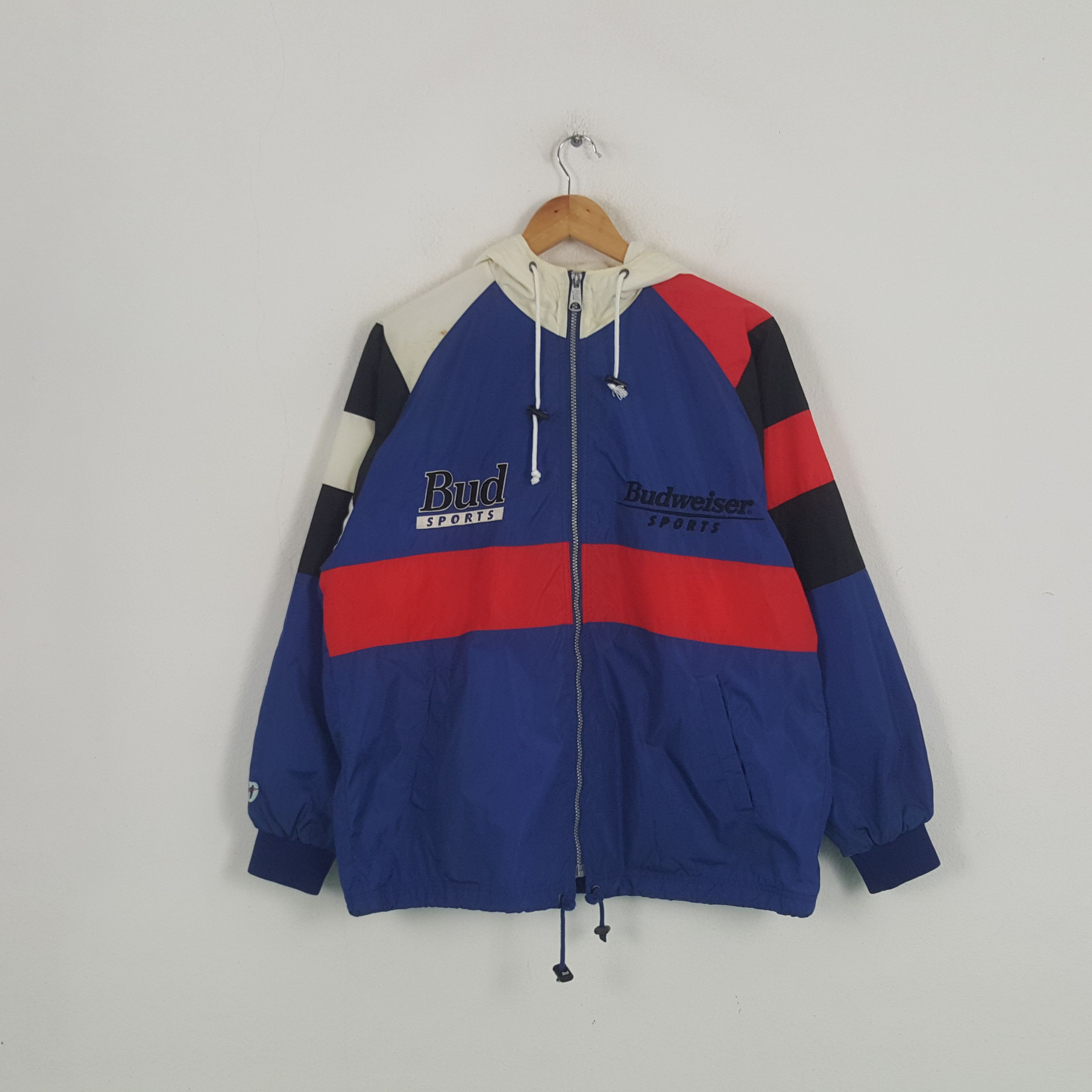 Budweiser × Vintage Vintage Budweiser Sportwear Racing Motorsports Hoodie Jacket Size US L / EU 52-54 / 3 - 3 Thumbnail