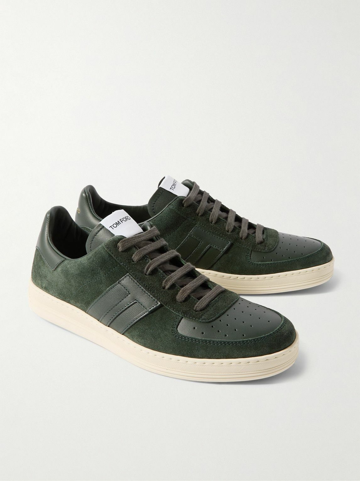 Tom Ford o1loc1c0126 J1232 Size: 7 TF / Low-Top Sneakers in Green Size US 7 / EU 40 - 4 Thumbnail