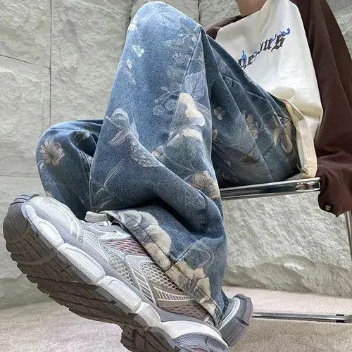 Jean Baggy Flower Jeans Size US 32 / EU 48 - 3 Thumbnail