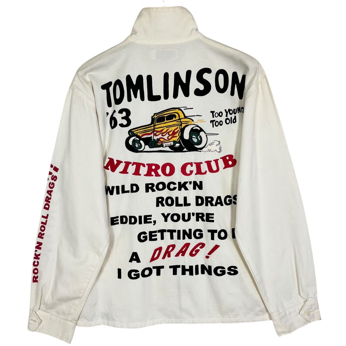 Vintage Vintage Hot Rod Rock ‘N Roll Drag Embroidery Zipper Jacket Size US L / EU 52-54 / 3 - 2 Thumbnail