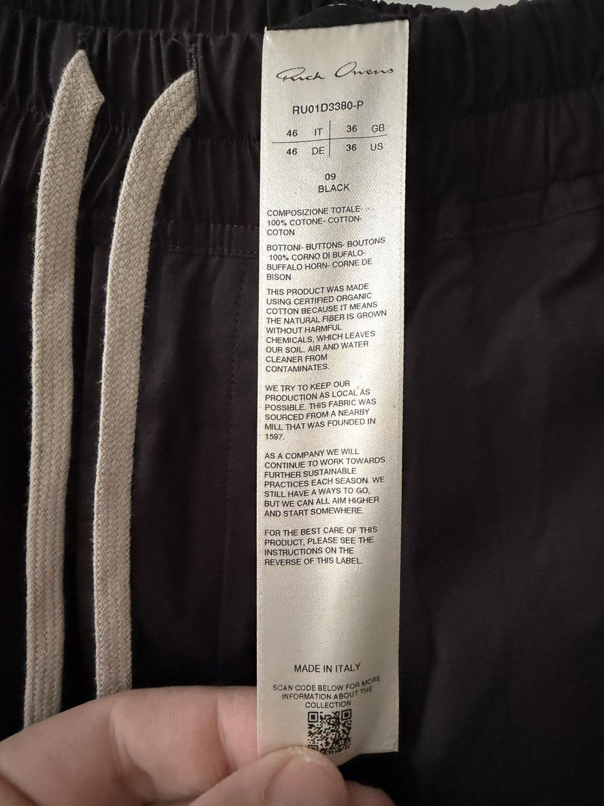 Rick Owens Rick Owens drawstring pants Size US 40 / EU 56 - 3 Thumbnail