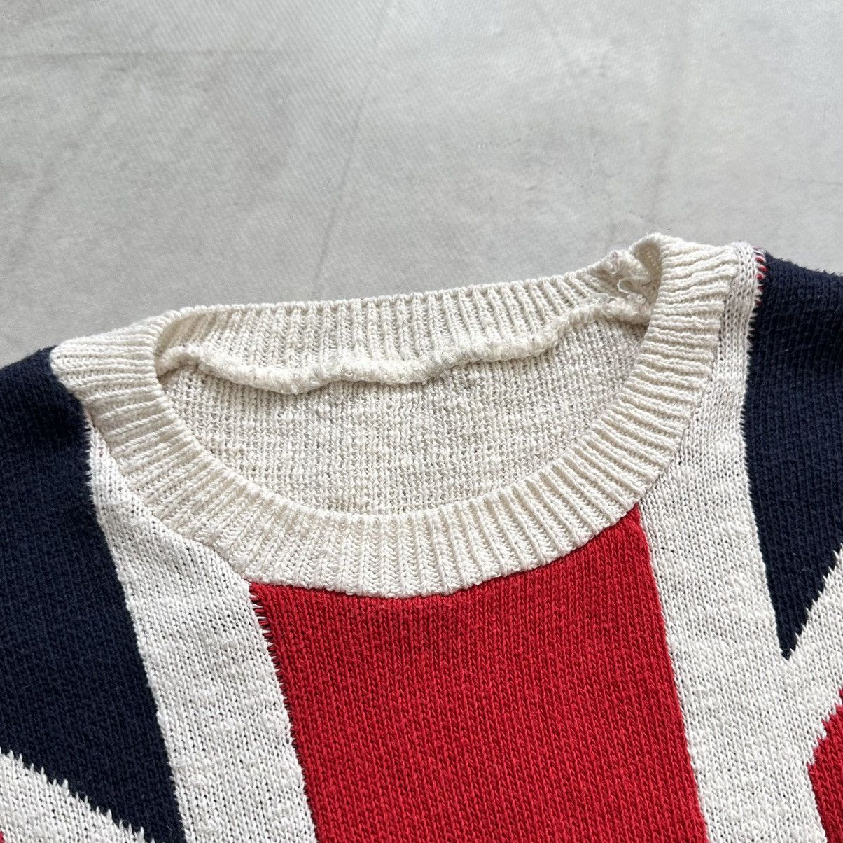 Hysteric Glamour × Undercover 00s British London Flag Knit Sweater LGB Galliano Style Size M / US 6-8 / IT 42-44 - 5 Thumbnail