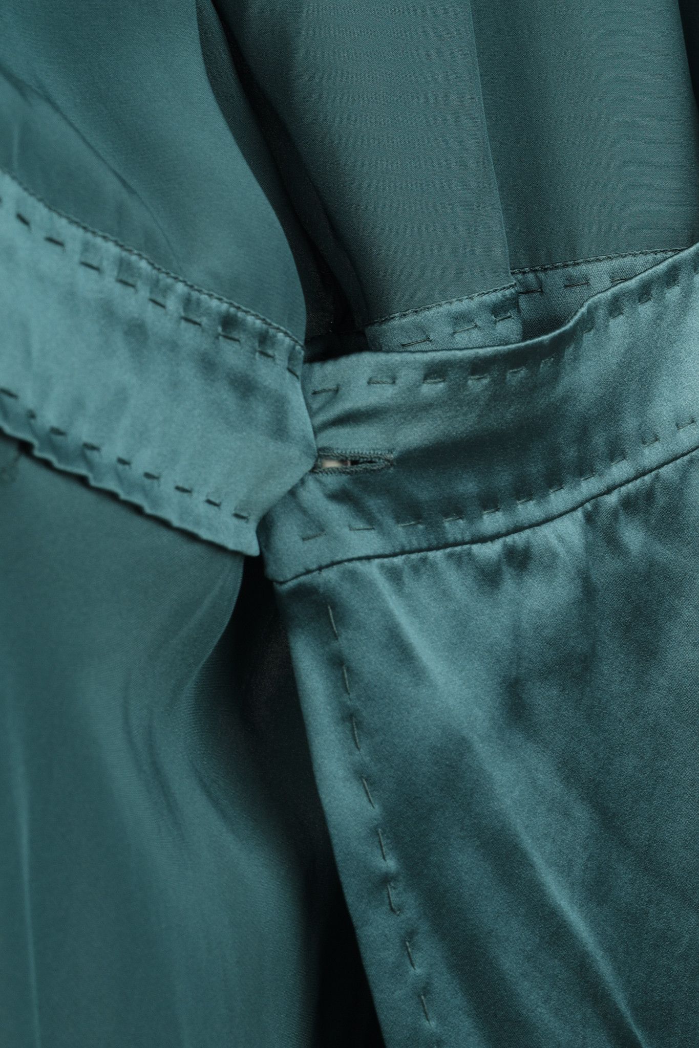 Stella McCartney Stella McCartney Teal Silk Wrap-Around Blouse Size M / US 6-8 / IT 42-44 - 7 Thumbnail