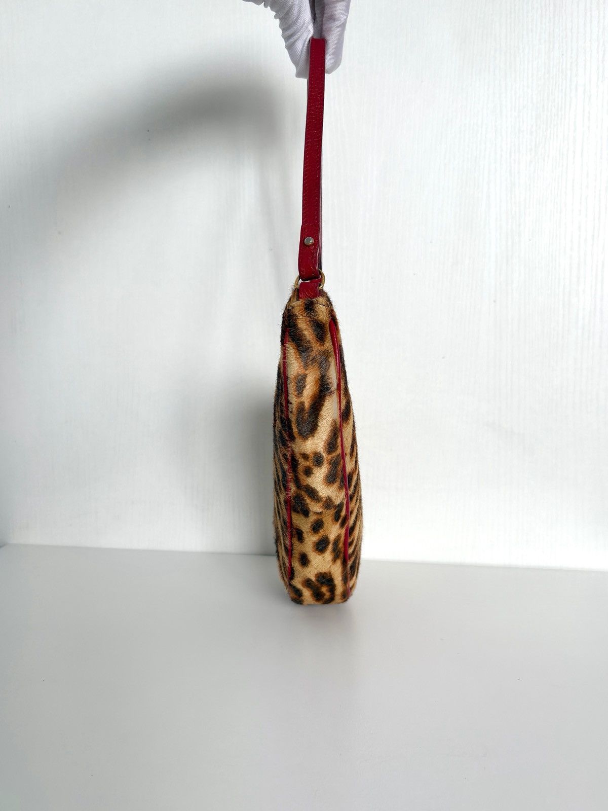 Dior Christian Dior Leopard Pony Hair Mini Saddle Bag Size ONE SIZE - 6 Thumbnail