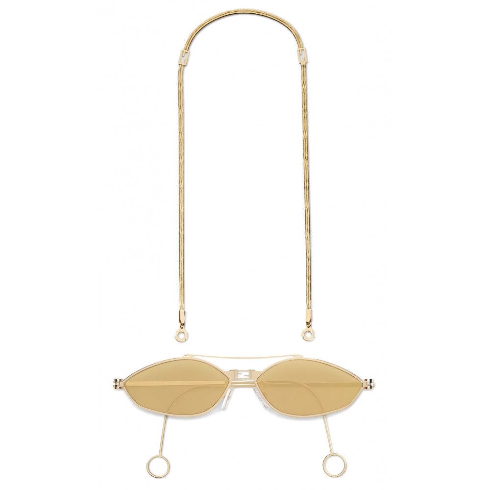 Fendi o1s1wg111224 Size: OS / Baguette Sunglasses in Gold Size ONE SIZE - 2 Thumbnail