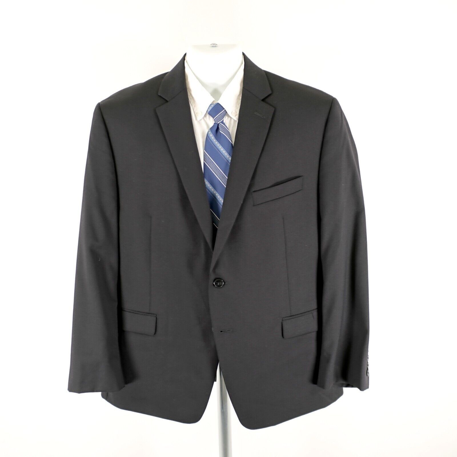 Calvin Klein Calvin Klein Black Wool 2 Button Blazer 42S Size 42S - 5 Thumbnail