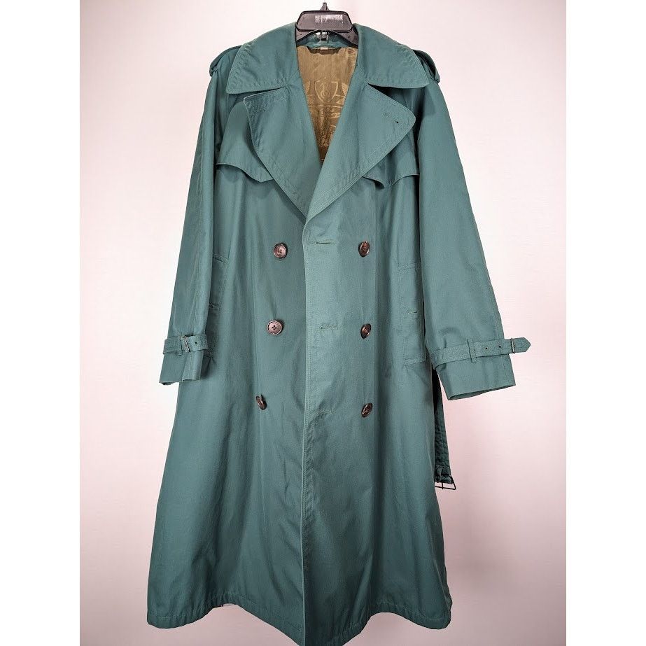 Burberry o1rshd1 CC20 Long Coat in Green Size US M / EU 48-50 / 2 - 12 Thumbnail