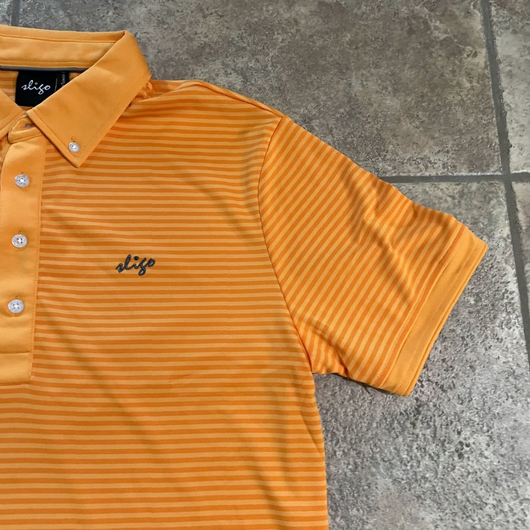 Vintage Sligo Wear Polo Shirt Striped Orange Mens Size M Size US M / EU 48-50 / 2 - 2 Thumbnail