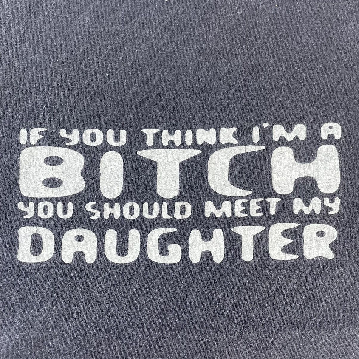 Vintage 🔥🔥Vintage If You Think I M A Bitch Spellout Sun Faded Tee Size US M / EU 48-50 / 2 - 3 Thumbnail