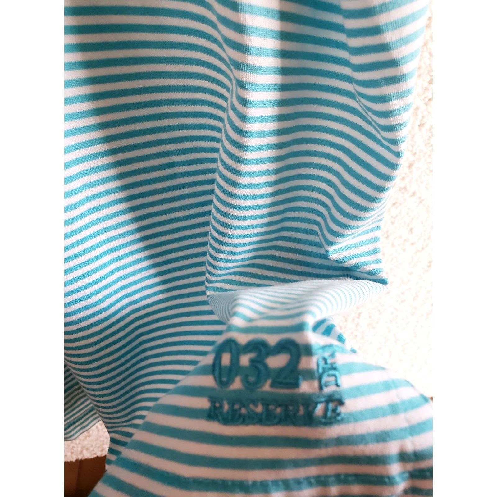Vintage McIlhenny Dry Goods Polo Shirt Mens XL Blue White Striped 50 Chest Short Sleeve Collared Logo Trim Golf Dataw Island Casual Activewear Shirt Size US XL / EU 56 / 4 - 4 Thumbnail