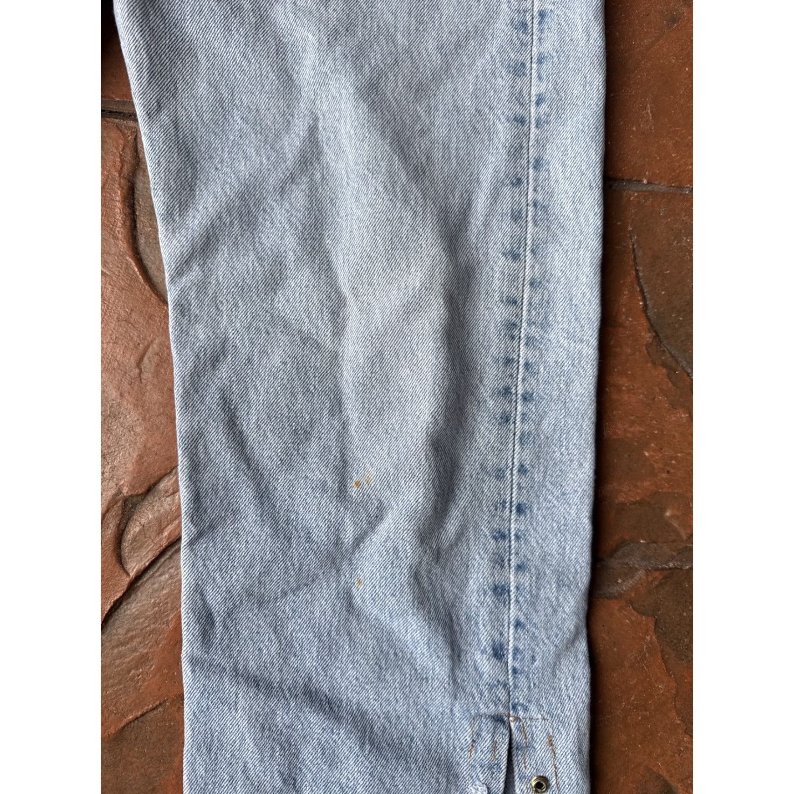 Levi's VINTAGE Levi's 501 Jeans Womens 29x32 Button Fly Blue Denim 90s USA Size 29" - 7 Thumbnail
