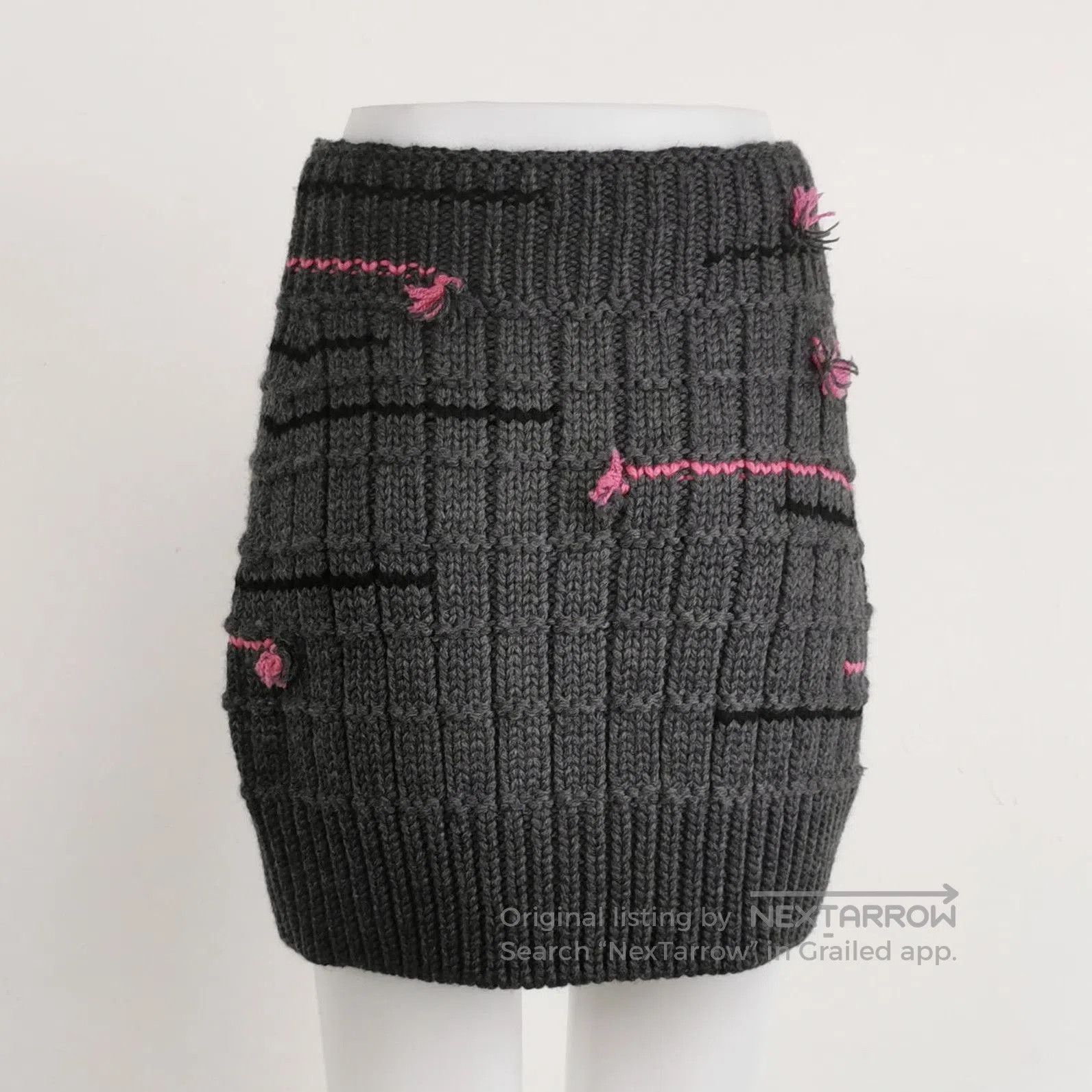 Prada Prada Contrast Wool Skirt . Size 39" - 2 Thumbnail