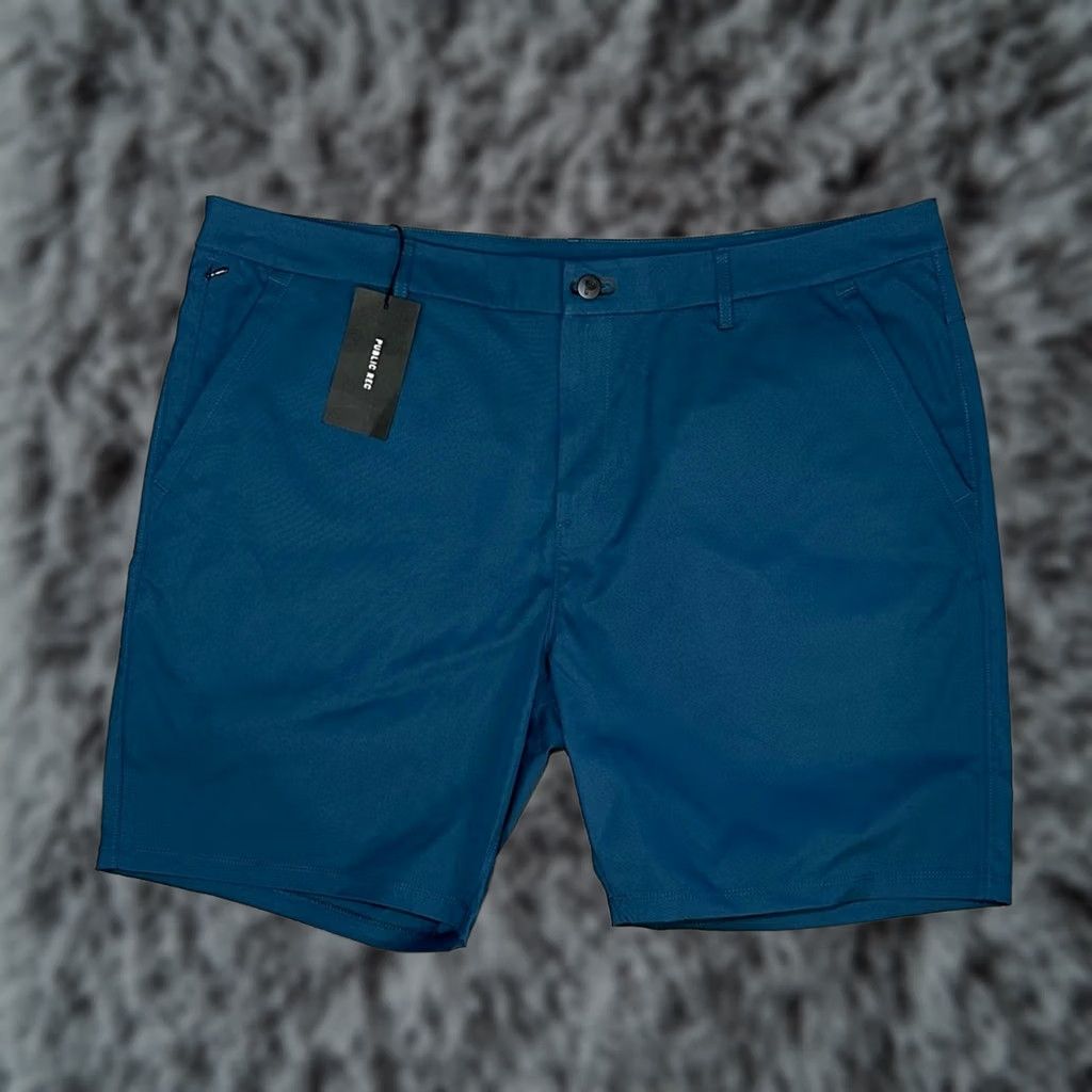 Vintage Public Rec Ocean Dealmaker Shorts Men 42 Chino Blue Ocean Teal 8" Inseam MS9665 Size US 42 / EU 58 - 1 Thumbnail