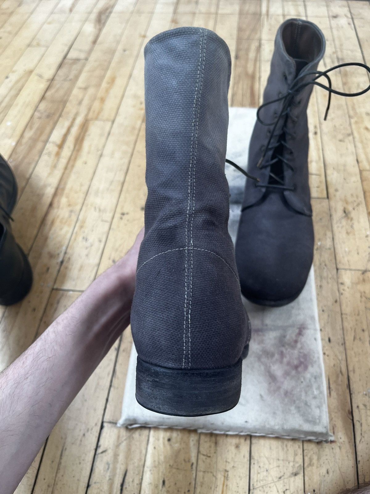 A1923 A diciannoveventitre cotton canvas boots Size US 9.5 / EU 42-43 - 4 Thumbnail