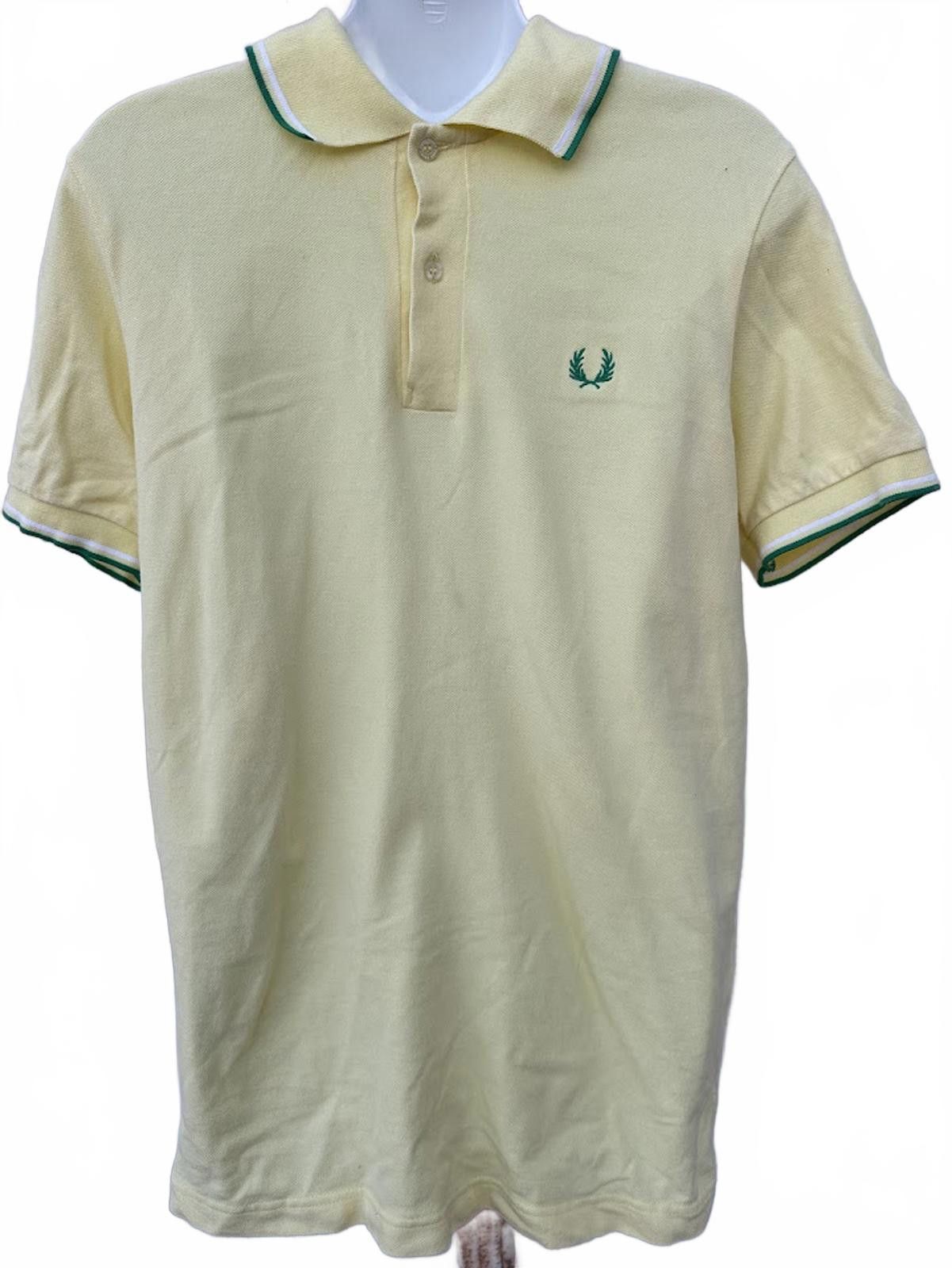 Fred Perry Fred Perry Yellow Polo Shirt Laurel Logo M Size US M / EU 48-50 / 2 - 1 Thumbnail