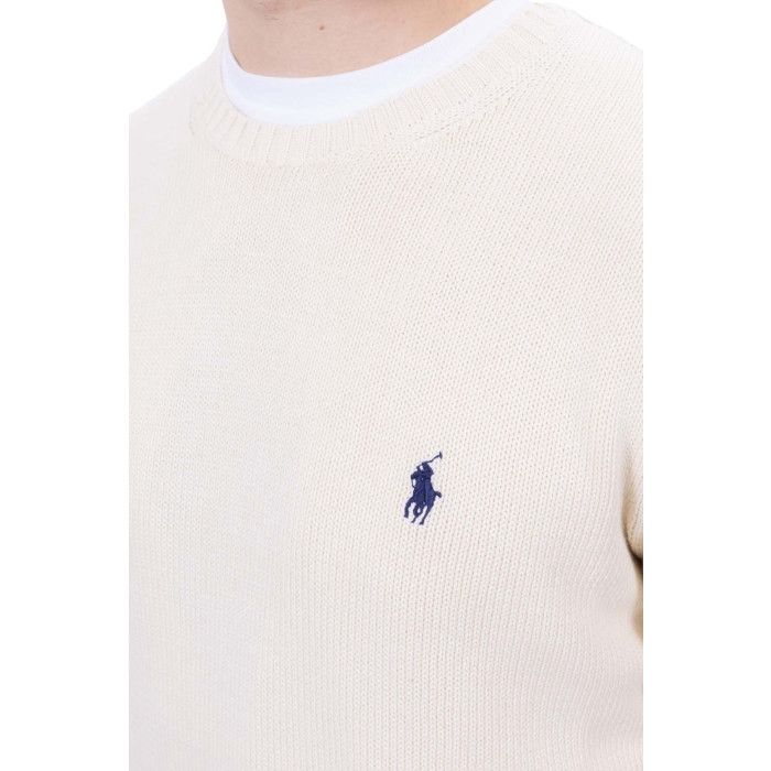 Polo Ralph Lauren o1s22i1n0125 Cotton Sweater in Cream Size US L / EU 52-54 / 3 - 4 Thumbnail