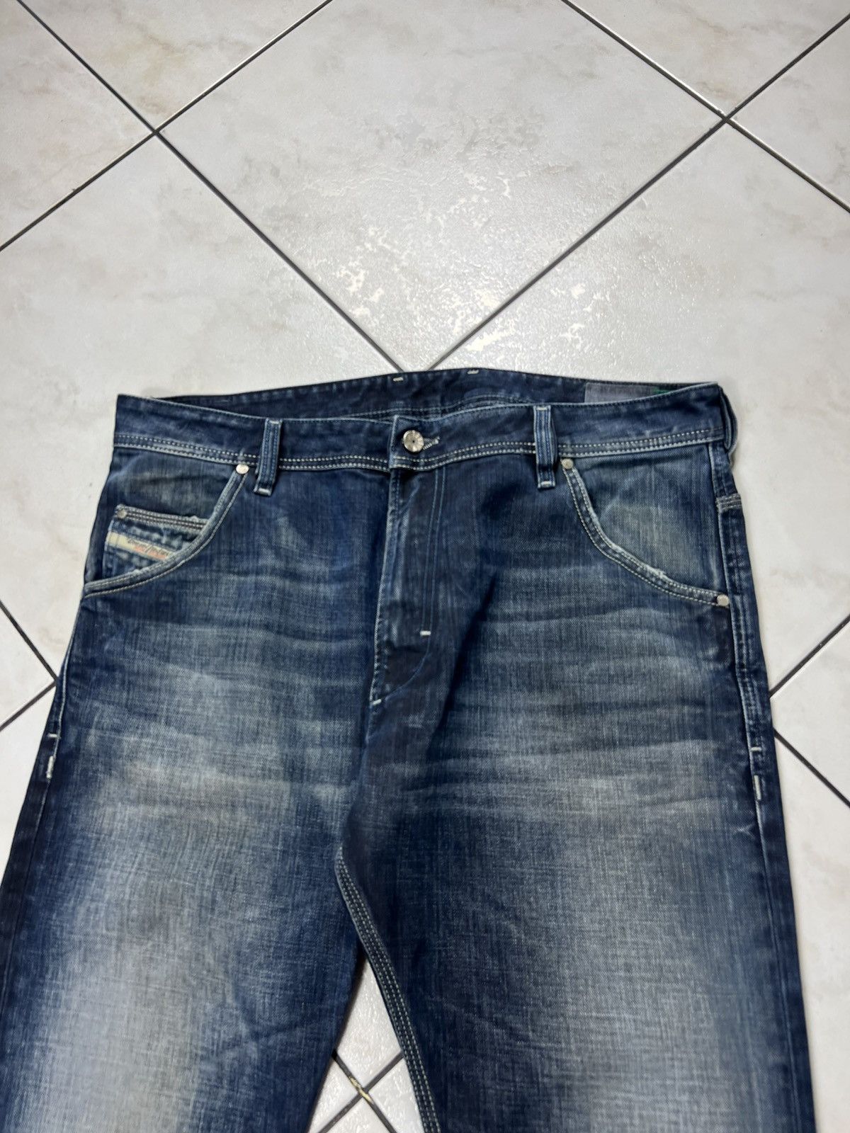Diesel Vintage Diesel y2k distressed denim jeans blue eyecons pants Size US 34 / EU 50 - 3 Thumbnail