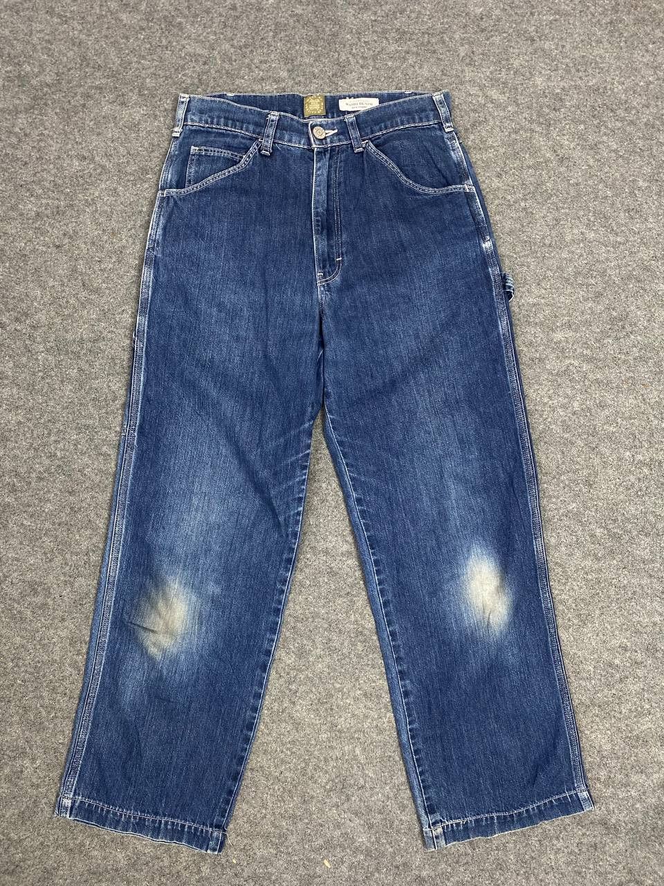 Japanese Brand back number washi denim carpenter pants nice design Size US 30 / EU 46 - 4 Thumbnail