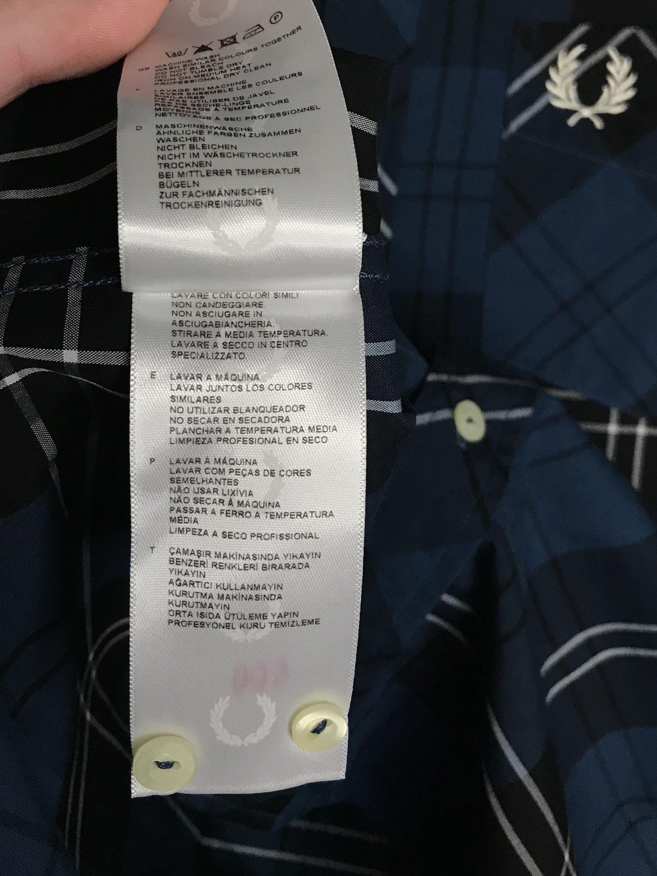 Fred Perry Fred Perry Mens Plaid Button Up Shirt Size M Size US M / EU 48-50 / 2 - 7 Thumbnail