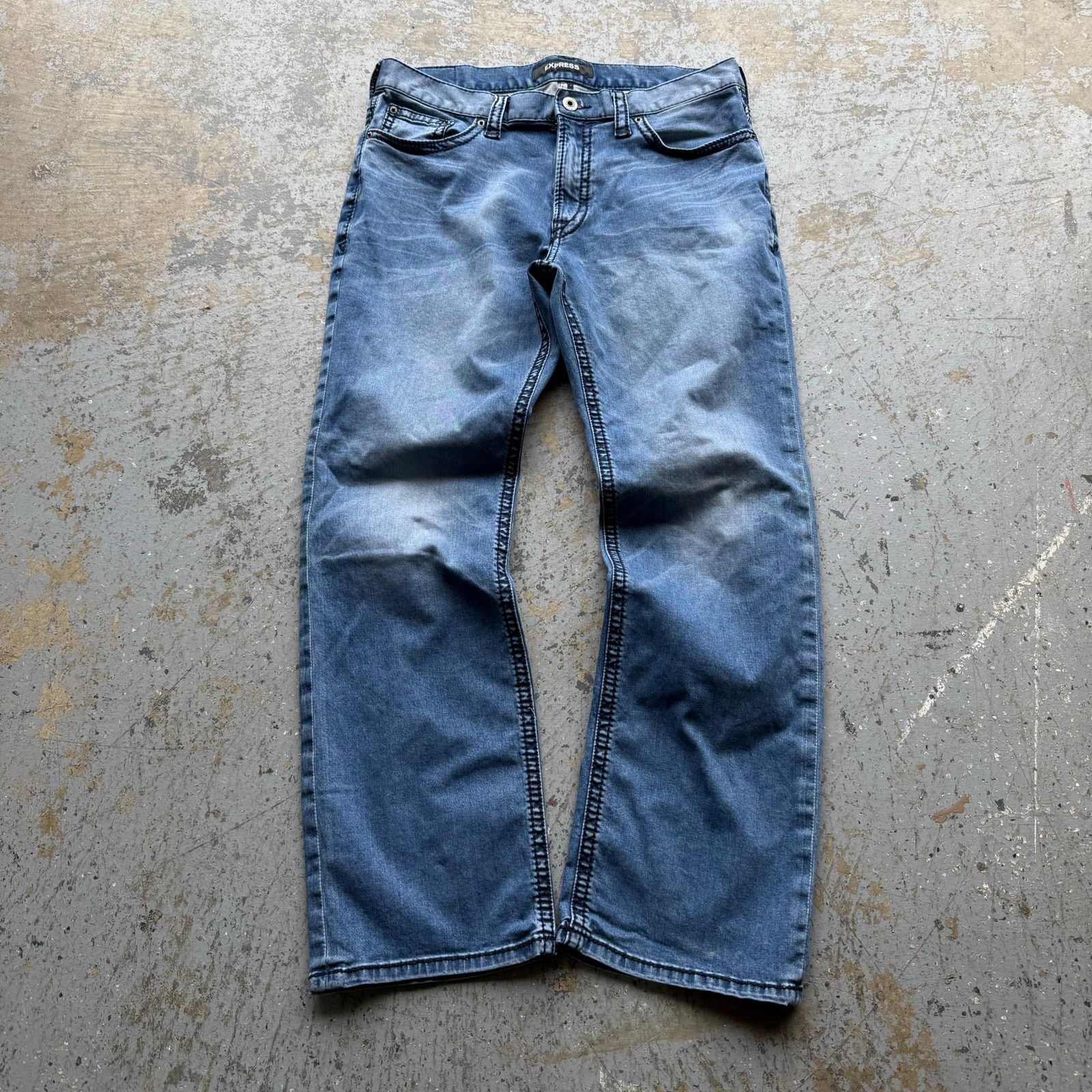 Express Y2K 2000’s Express Bootcut Jeans 34x32 Size US 34 / EU 50 - 3 Thumbnail