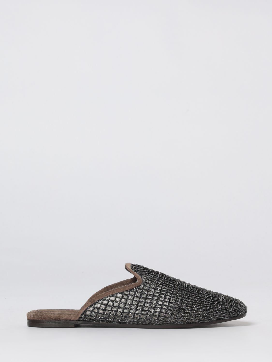 Brunello Cucinelli Brunello Cucinelli Flat Shoes Woman Brown Size US 10 / IT 40 - 1 Thumbnail