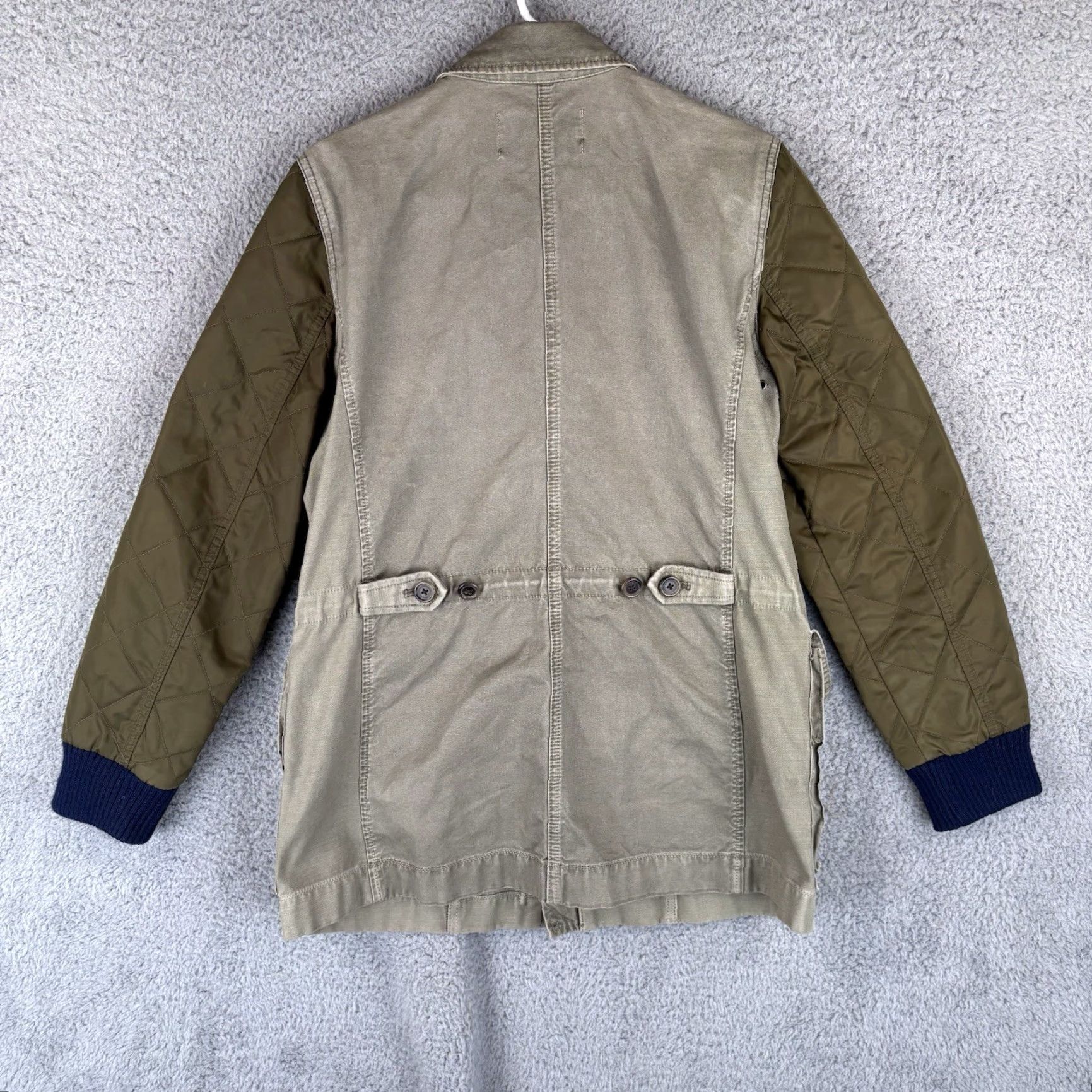 J.Crew J.CREW Jacket Womens M Olive Canvas Twill Chore Military Pockets Full Zip Lightweight Casual Workwear Size M / US 6-8 / IT 42-44 - 7 Thumbnail