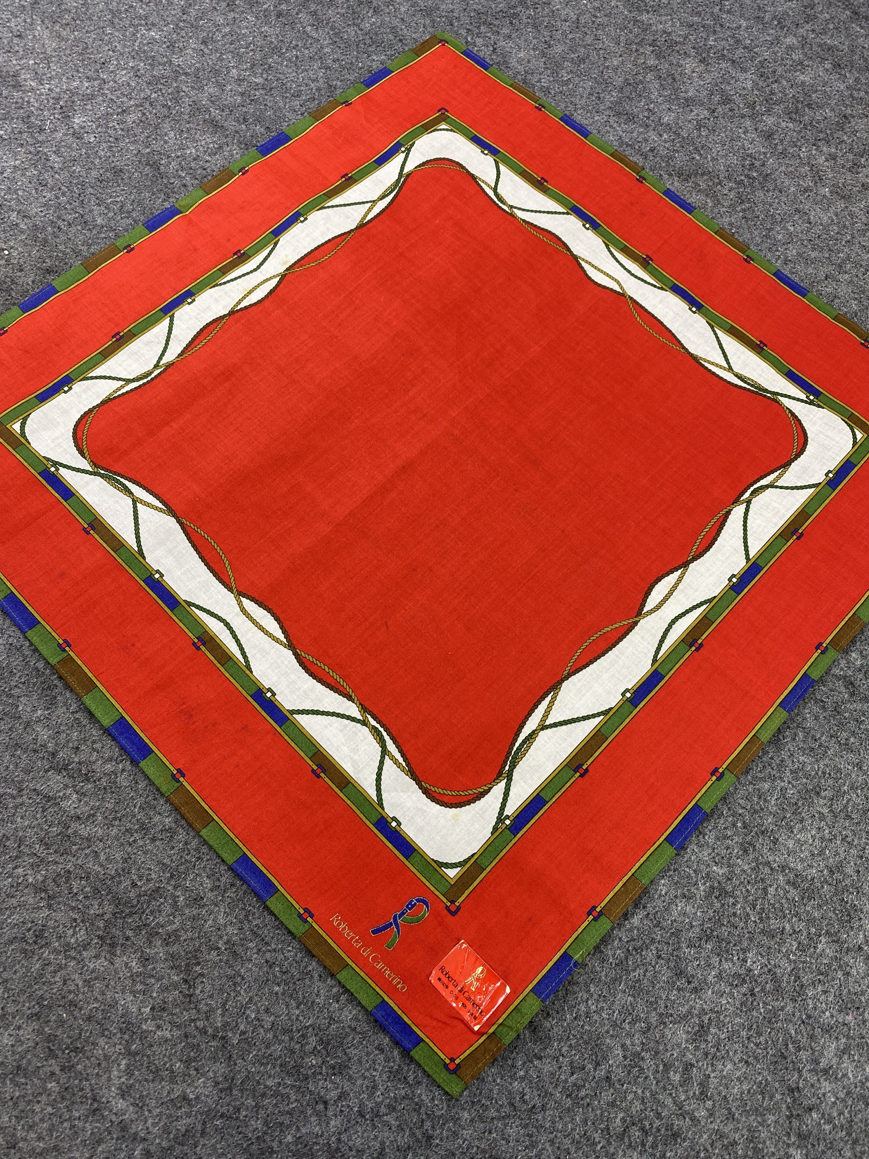 Designer Roberta Di Camerino Handkerchief / Bandana-B332 Size ONE SIZE - 4 Thumbnail