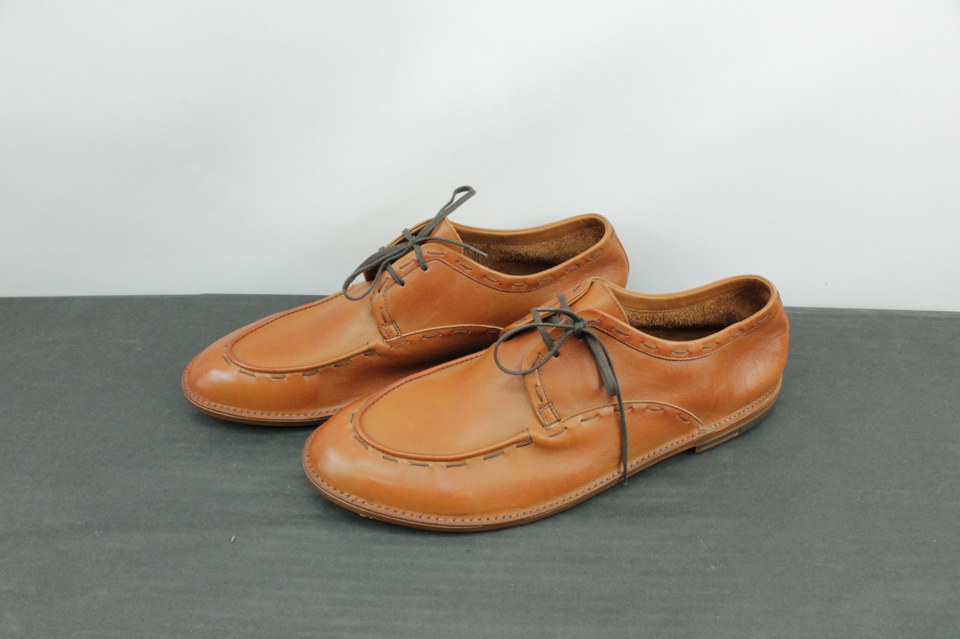Armando Cabral Armando Cabral Brown Leather Leonard Derby Shoes Size US 12 / EU 45 - 8 Thumbnail