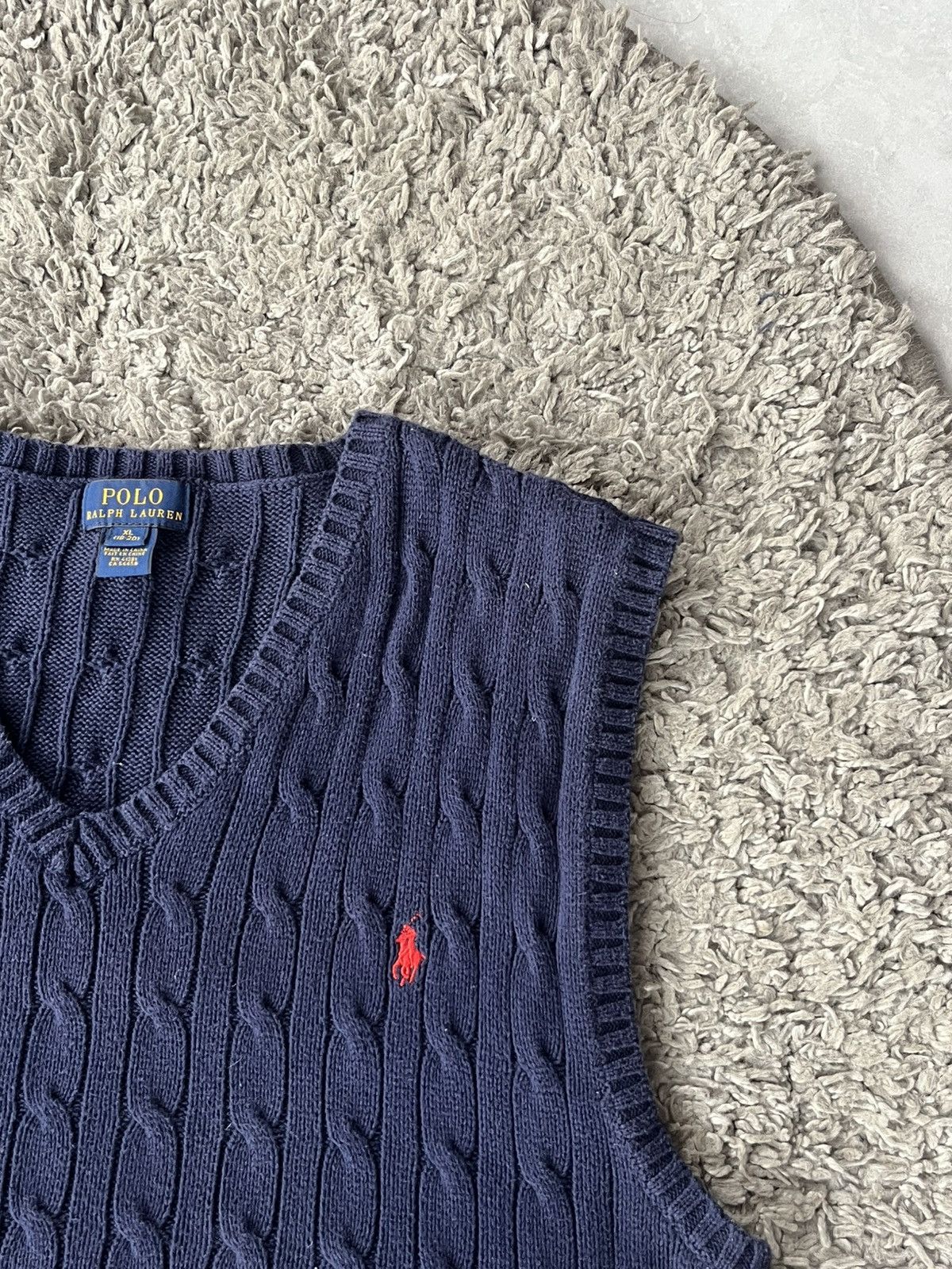 Polo Ralph Lauren Vintage Gilet Knitwear Ralph Lauren Throat V Streetwear Size US L / EU 52-54 / 3 - 3 Thumbnail