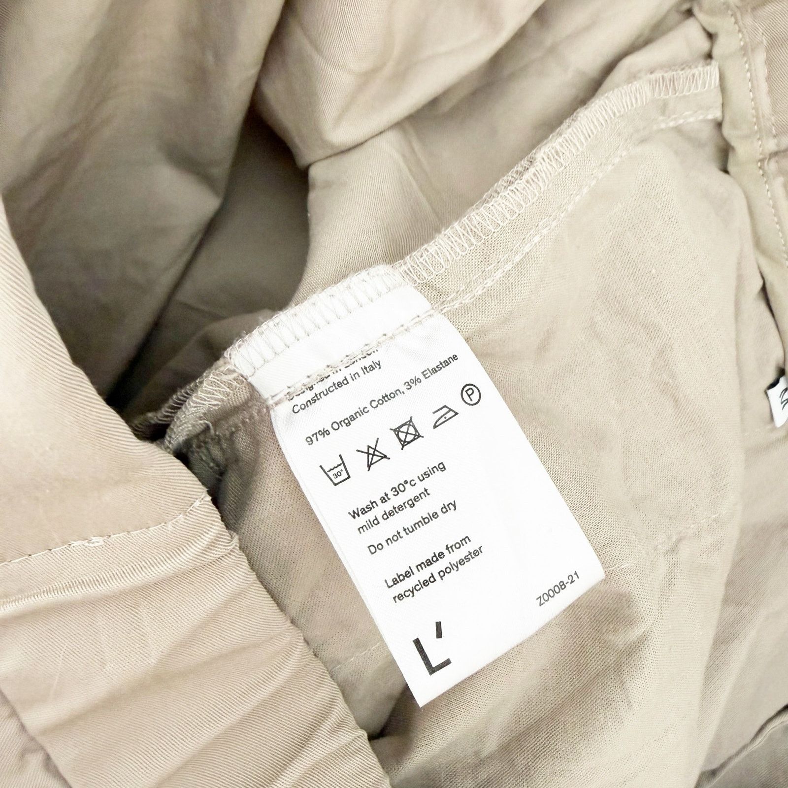 L'estrange London L'Estrange Tan Organic Cotton Flat Front Pants Sz M Size US 31 - 5 Thumbnail