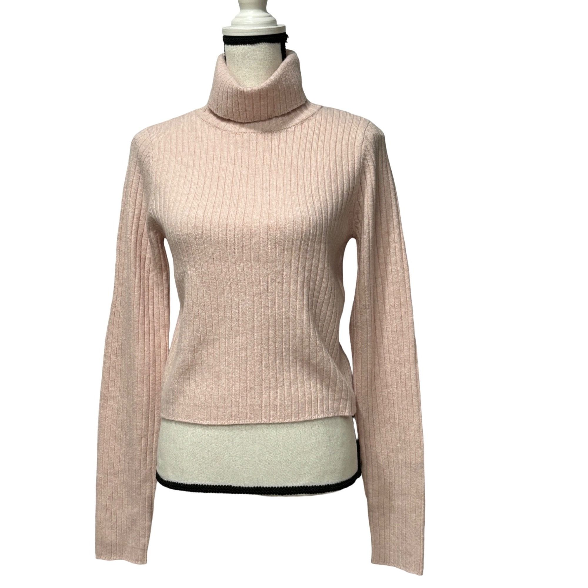 Other BP. Rib Crop Turtleneck Sweater in Pink Crystal, Sz. L Size L / US 10 / IT 46 - 1 Thumbnail