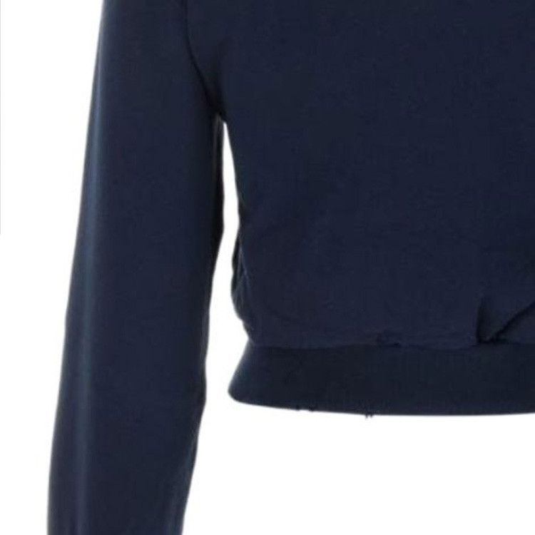 Balenciaga o1mt1gz0125 Shrunk Crewneck Sweater in Marine Blue Size XS / US 0-2 / IT 36-38 - 4 Thumbnail