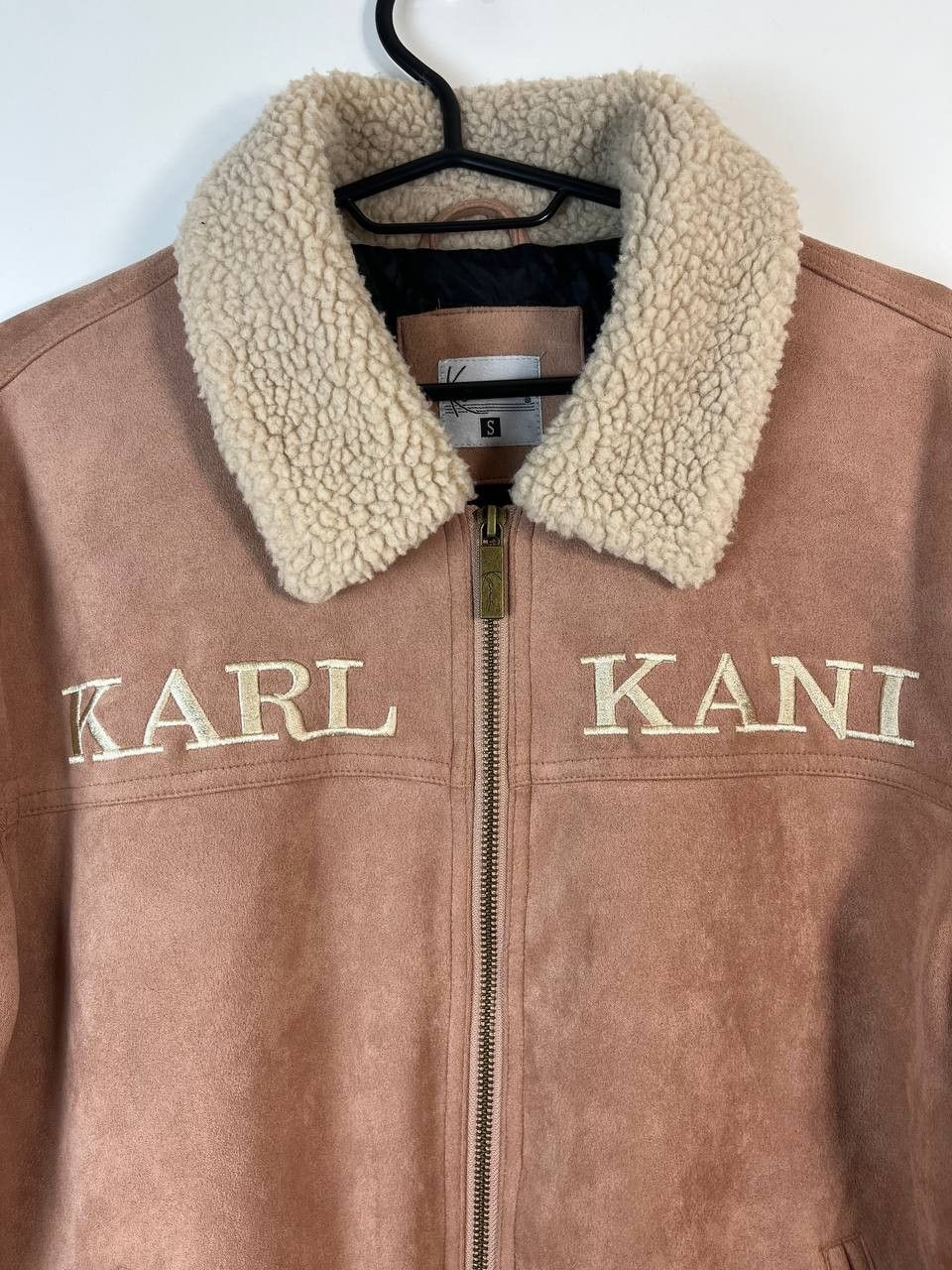 Karl Kani Karl Kani Pink Big Logo Full Zip Sherpa Jacket Size S Size S / US 4 / IT 40 - 2 Thumbnail