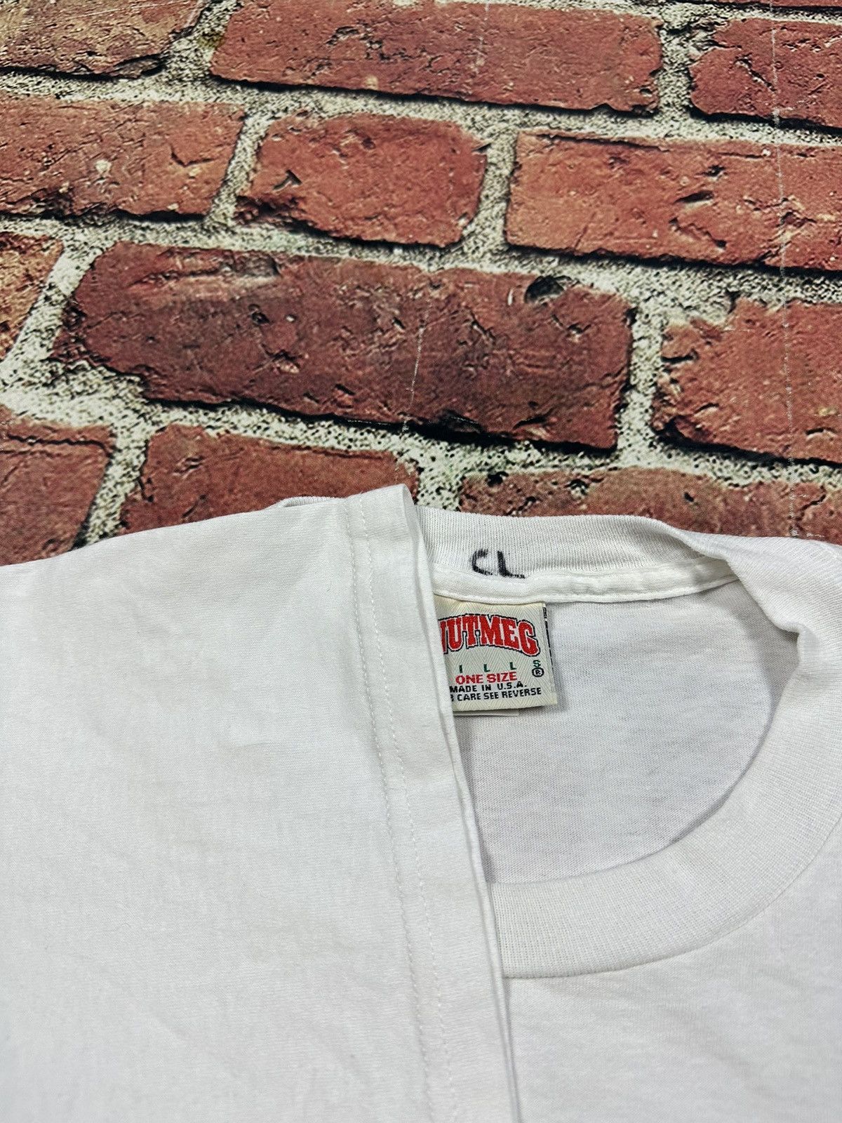 Japanese Brand × Nutmeg × Vintage Vintage 90s Nutmeg White Blank T Shirt Tall Tee Long USA Size US XXL / EU 58 / 5 - 6 Thumbnail