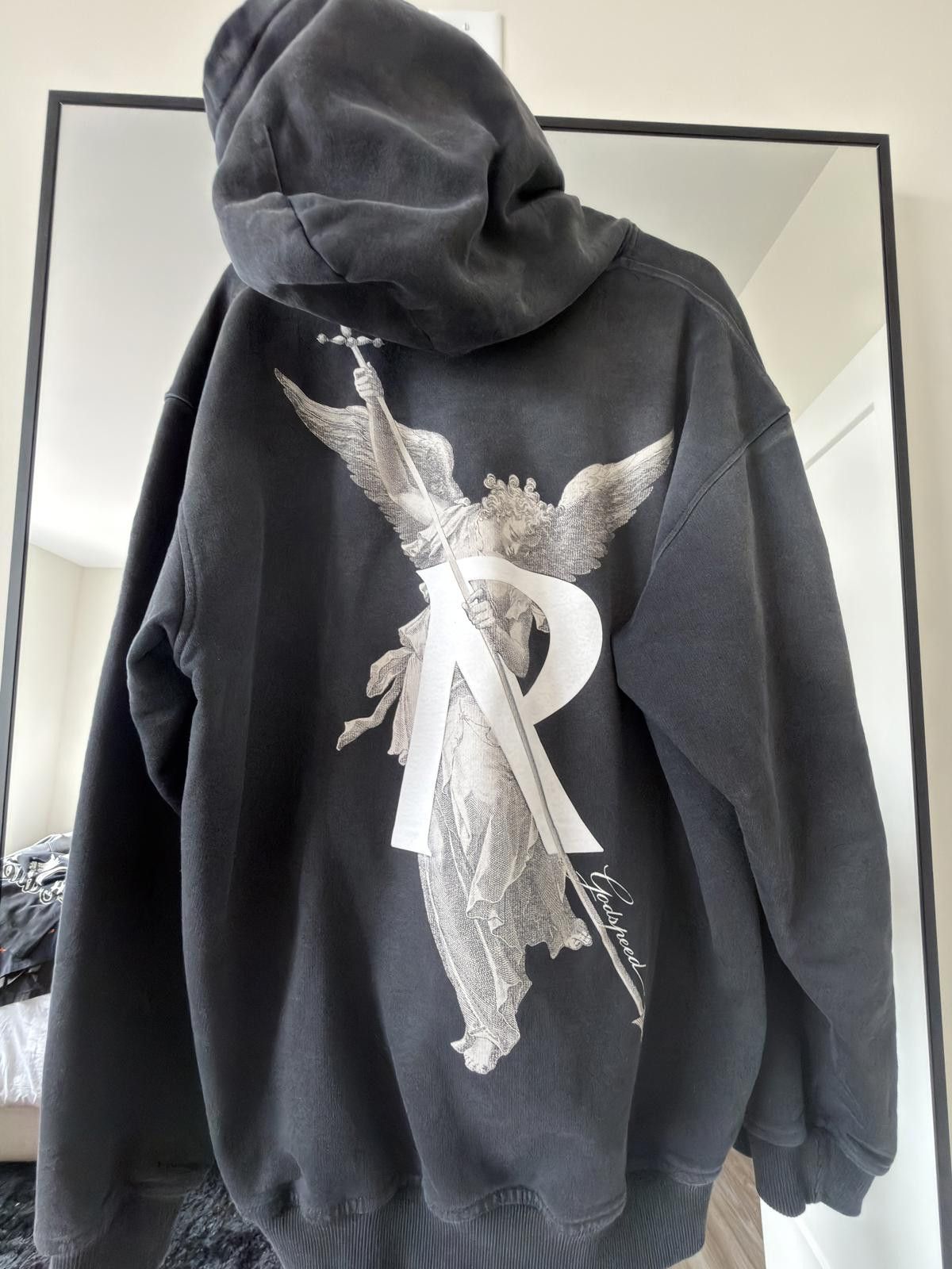 Represent Clo. Represent Angel Hoodie Washed Charcoal Size US L / EU 52-54 / 3 - 1 Thumbnail