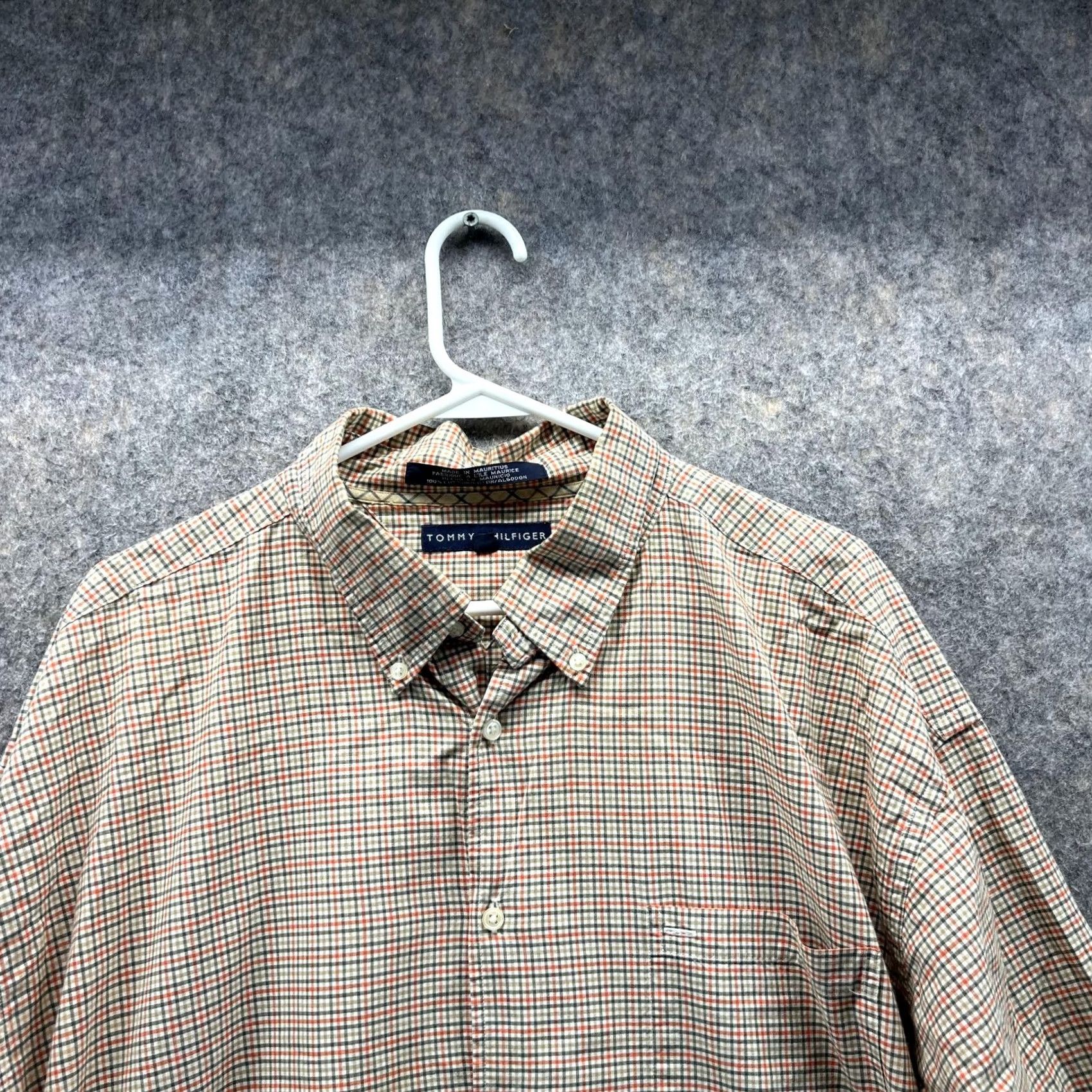 Tommy Hilfiger VINTAGE Tommy Hilfiger Shirt Men XXL Orange Green Button Down Preppy Gingham 90s Shirt Mens XXL Orange Green Button-Down Gingham 90s Size US XXL / EU 58 / 5 - 2 Thumbnail