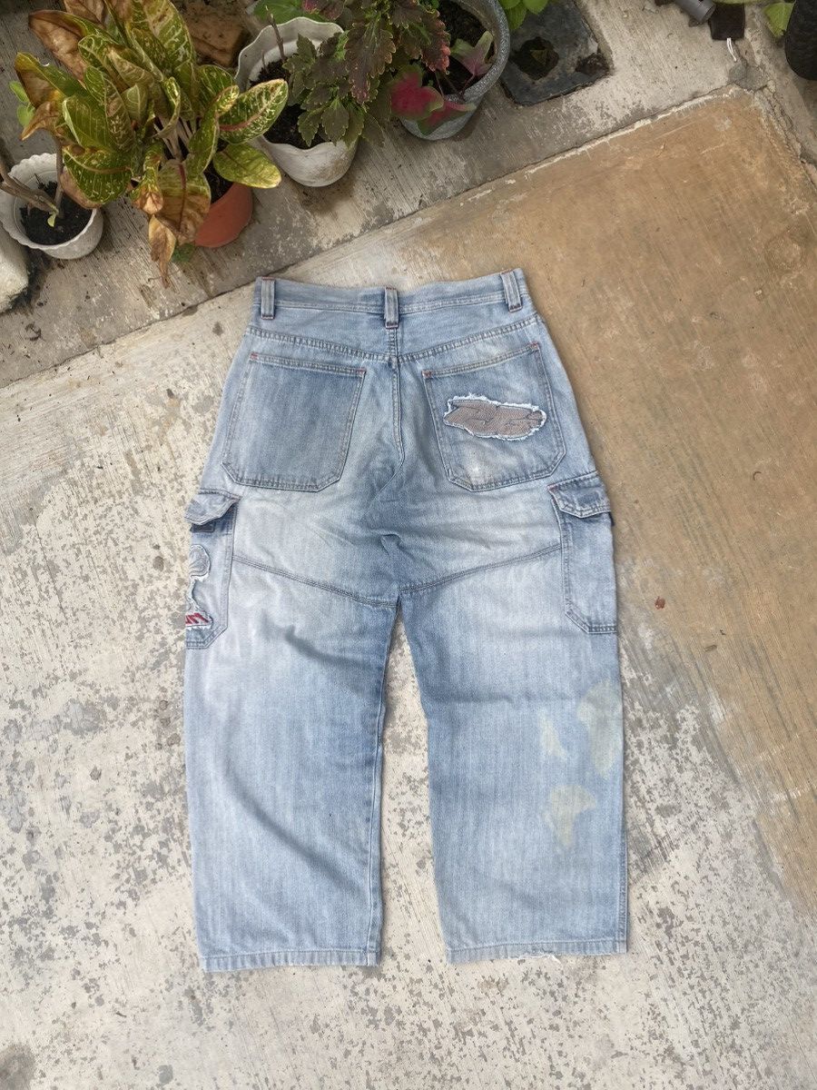 Vintage Distressed Pj’s Surf Baggy Cargo Denim Size US 31 - 2 Thumbnail