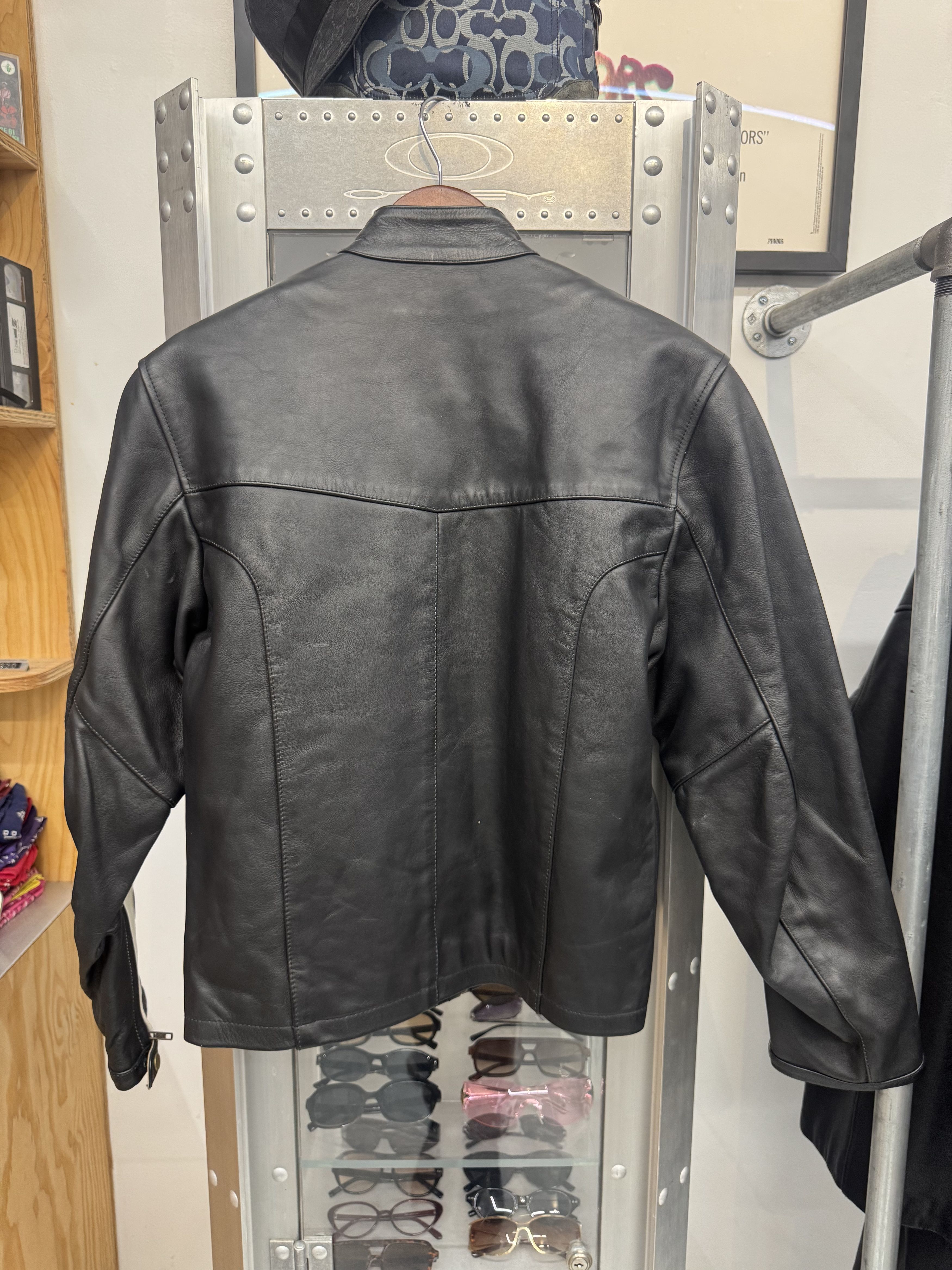 Other Vintage Leather Moto Jacket Size S / US 4 / IT 40 - 4 Thumbnail