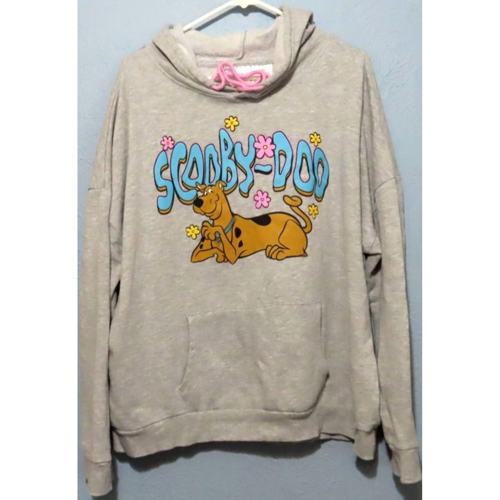 Vintage Scooby Doo Mystery Machine Hoodie Woman 2XL Gray Cartoon Retro 90s Hooded Long Sleeve Front Back Graphics Mens Womens Girls Boys Size XXL / US 16-18 / IT 52-54 - 2 Thumbnail