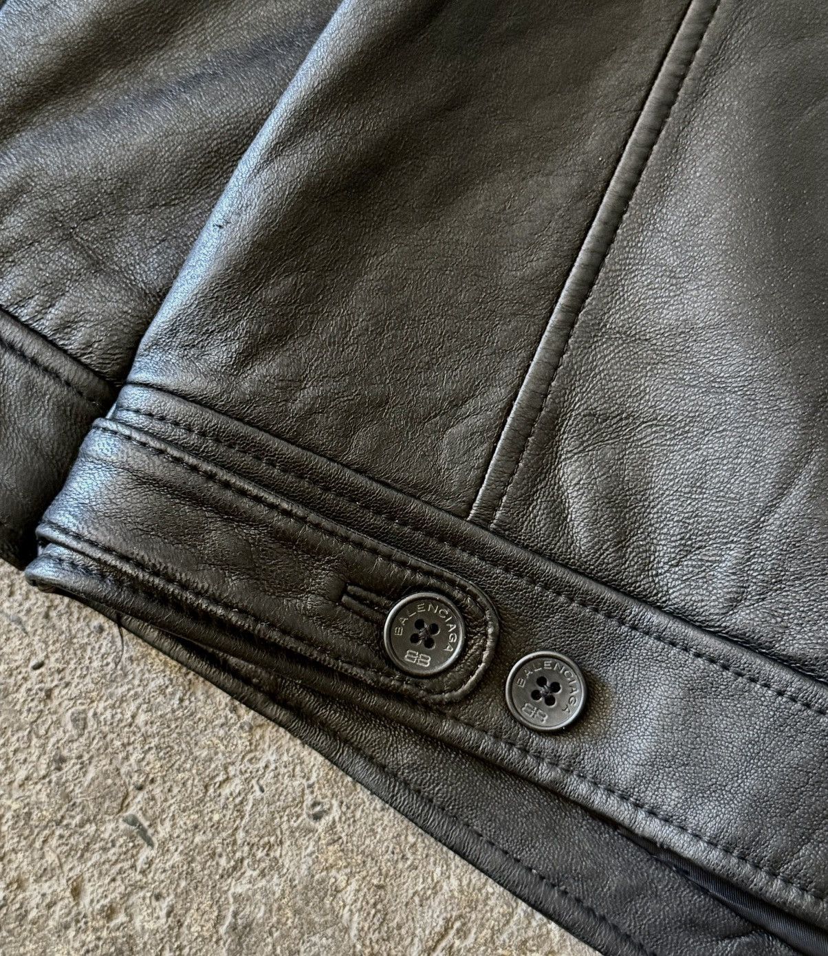 Balenciaga Balenciaga - 1997 - Nicolas Ghesquière-Zip Up Leather Jacket Size US L / EU 52-54 / 3 - 18 Thumbnail