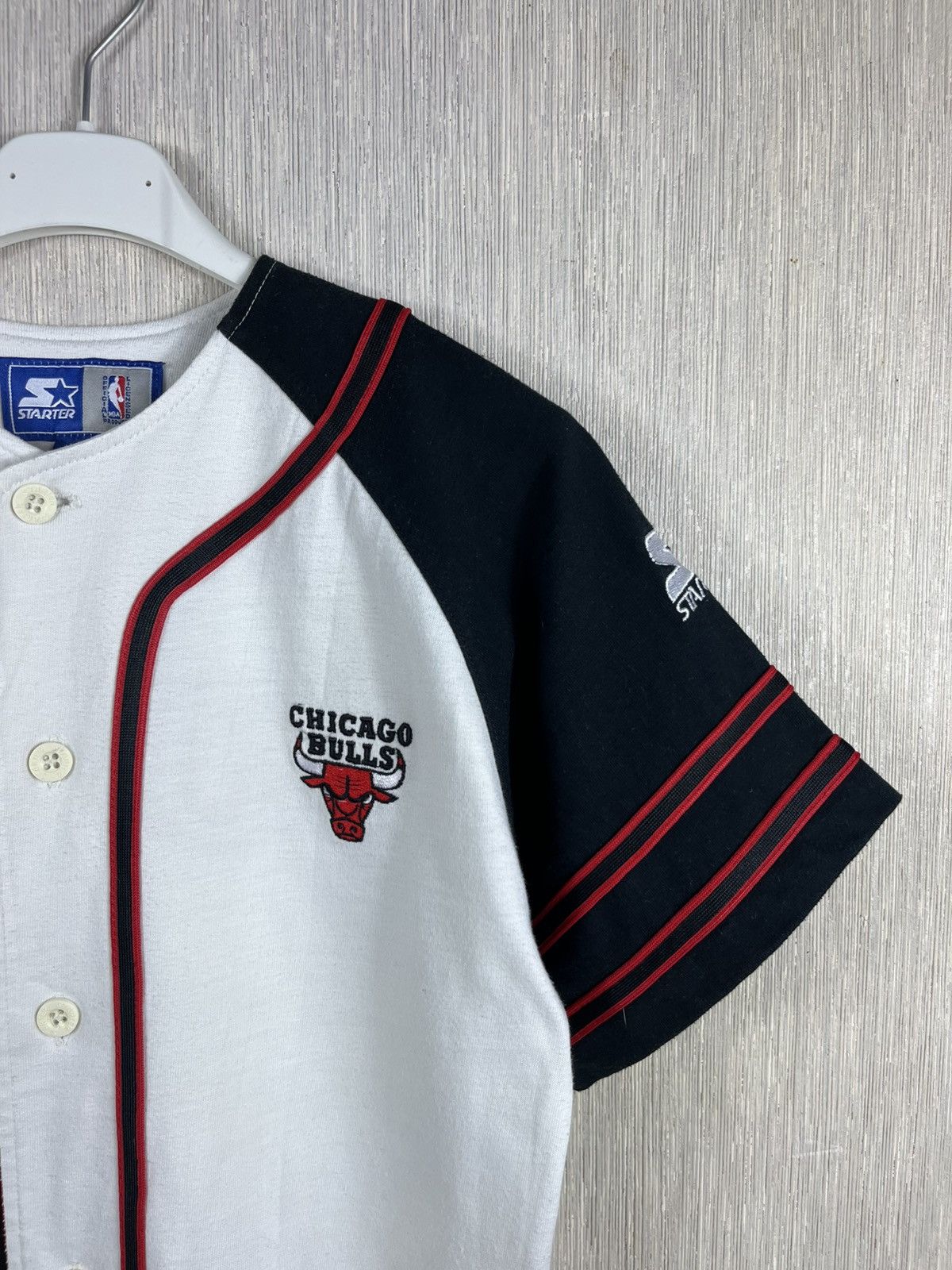 Starter Vintage 90s Majestic Chicago Bulls basketball button jersey Size S / US 4 / IT 40 - 3 Thumbnail