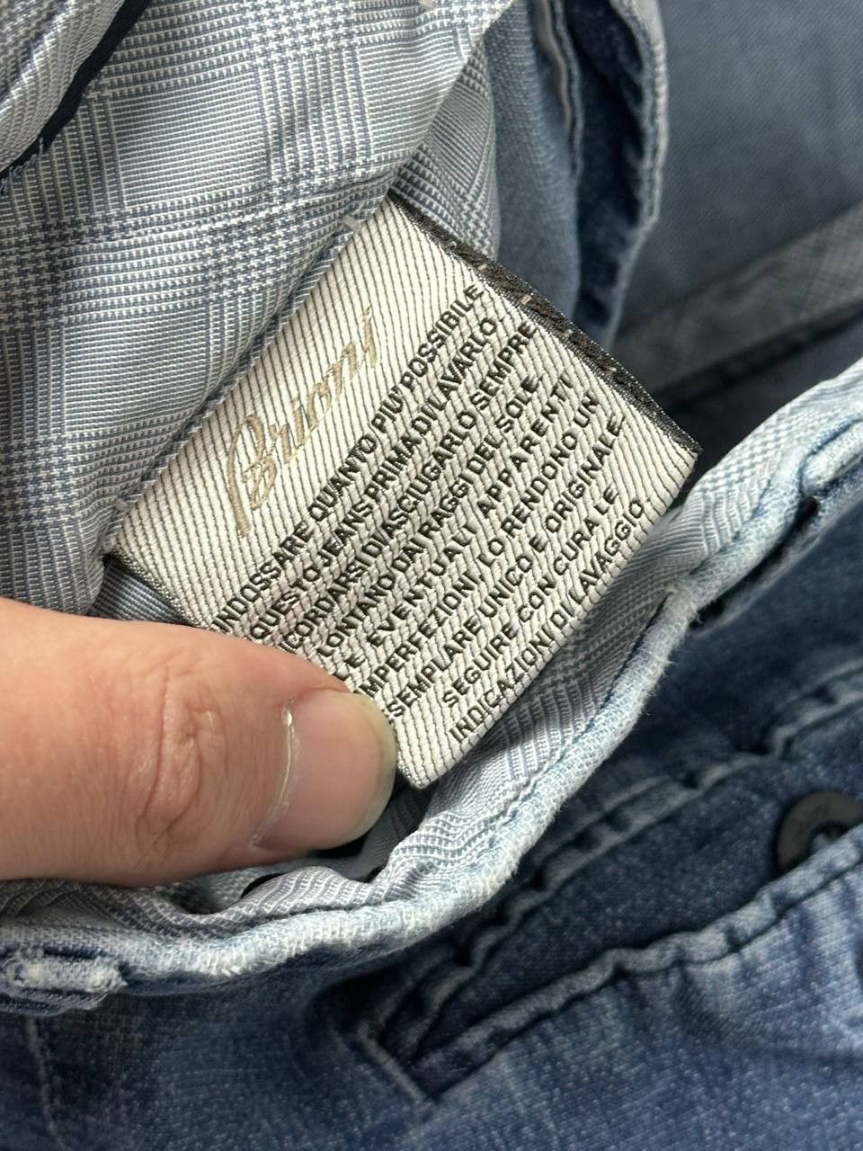 Brioni Brioni Luxury Blue Wide Cotton Casual Denim Pants Size US 38 / EU 54 - 10 Thumbnail