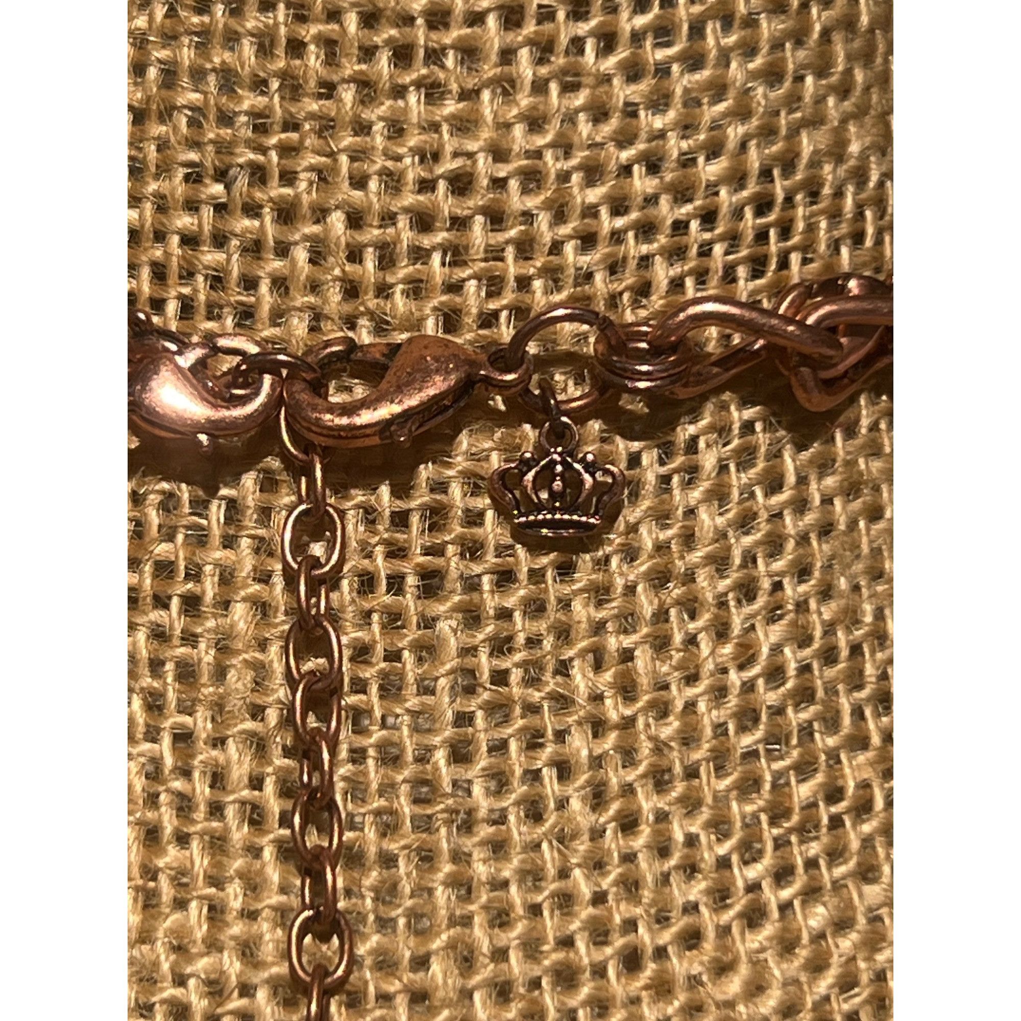 Juicy Couture Juicy Couture Copper Tone Necklace Double Strand Blue Green Size ONE SIZE - 4 Thumbnail