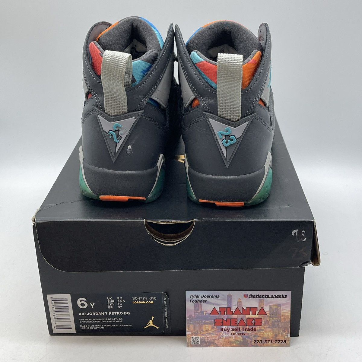 Jordan Brand Air Jordan 7 Barcelona days Size US 6 / EU 39 - 3 Thumbnail