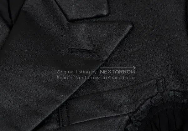 Comme des Garcons Comme des Garcons Black vintage lace heart leather top Size S / US 4 / IT 40 - 4 Thumbnail