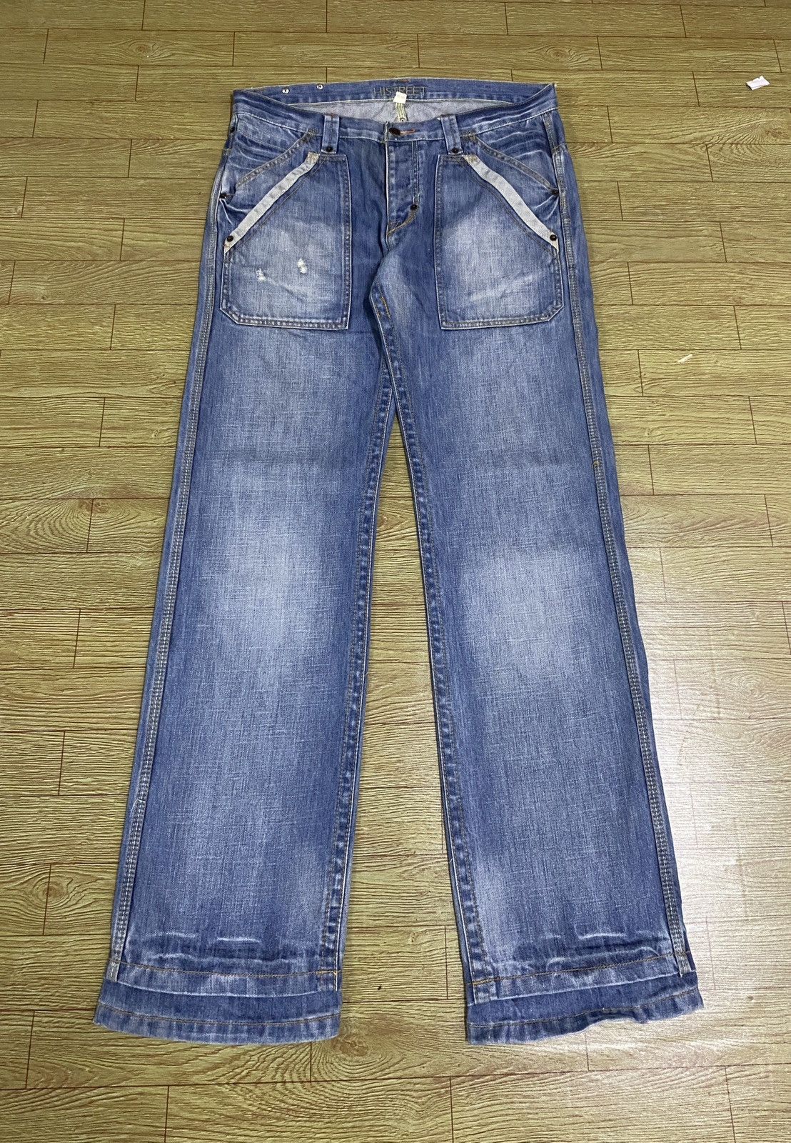 Japanese Brand Rare Design Vintage Japanese Brand HiStreet Jeans 1990s Size US 36 / EU 52 - 1 Thumbnail