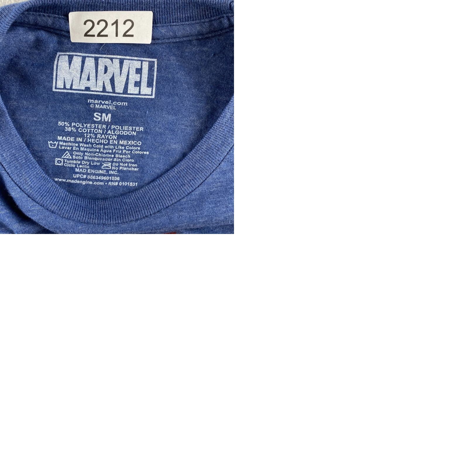 Vintage Marvel Captain America Shirt Mens S Blue Short Sleeve Graphic Print Casual Size US S / EU 44-46 / 1 - 10 Thumbnail